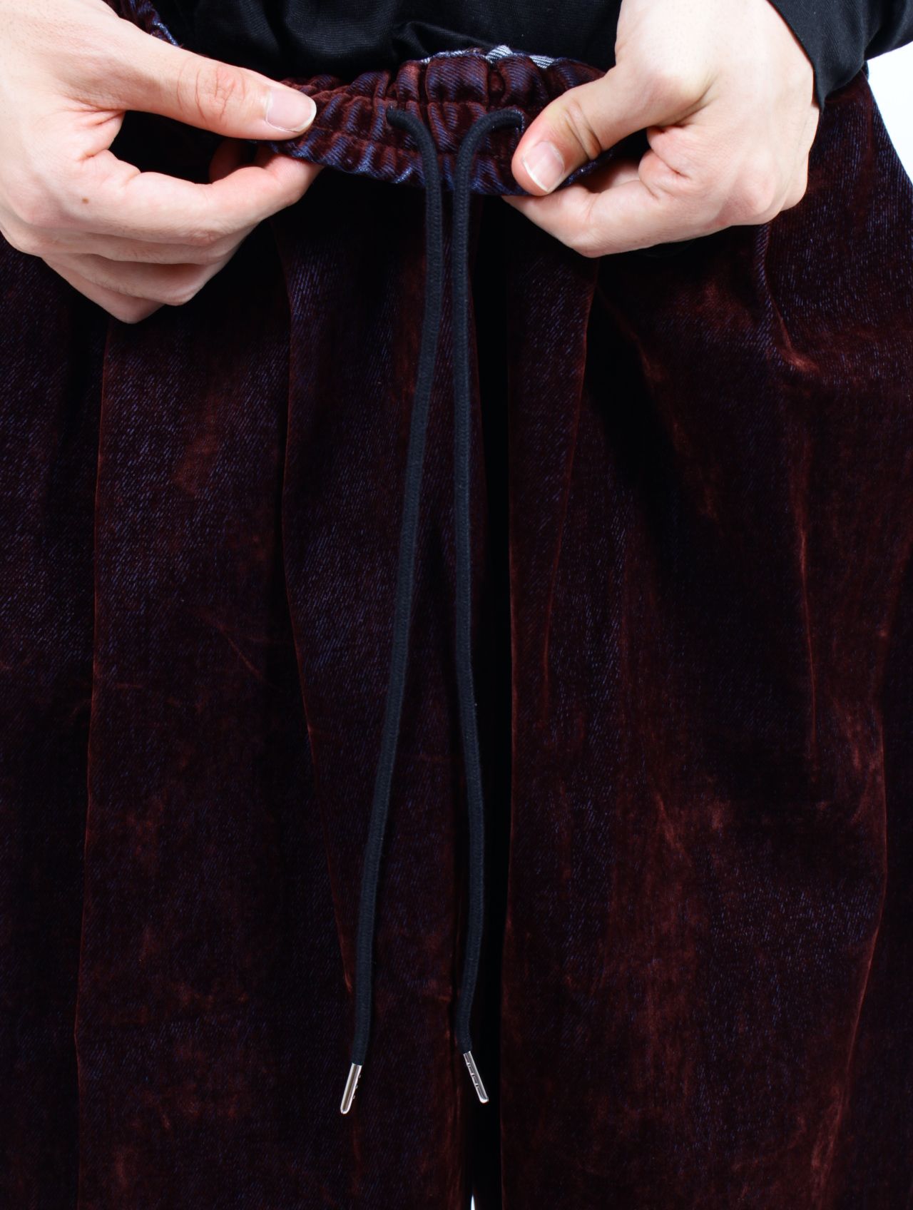 【26SS】 カバード デニム ショート トラウザー / COVERD DENIM SHORT TROUSERS / ブラウン