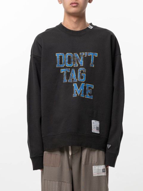 【26SS】ドント タグ ミー プリント スウェットシャツ 長袖カットソー / DON'T TAG ME PRINTED PULLOVER / ブラック