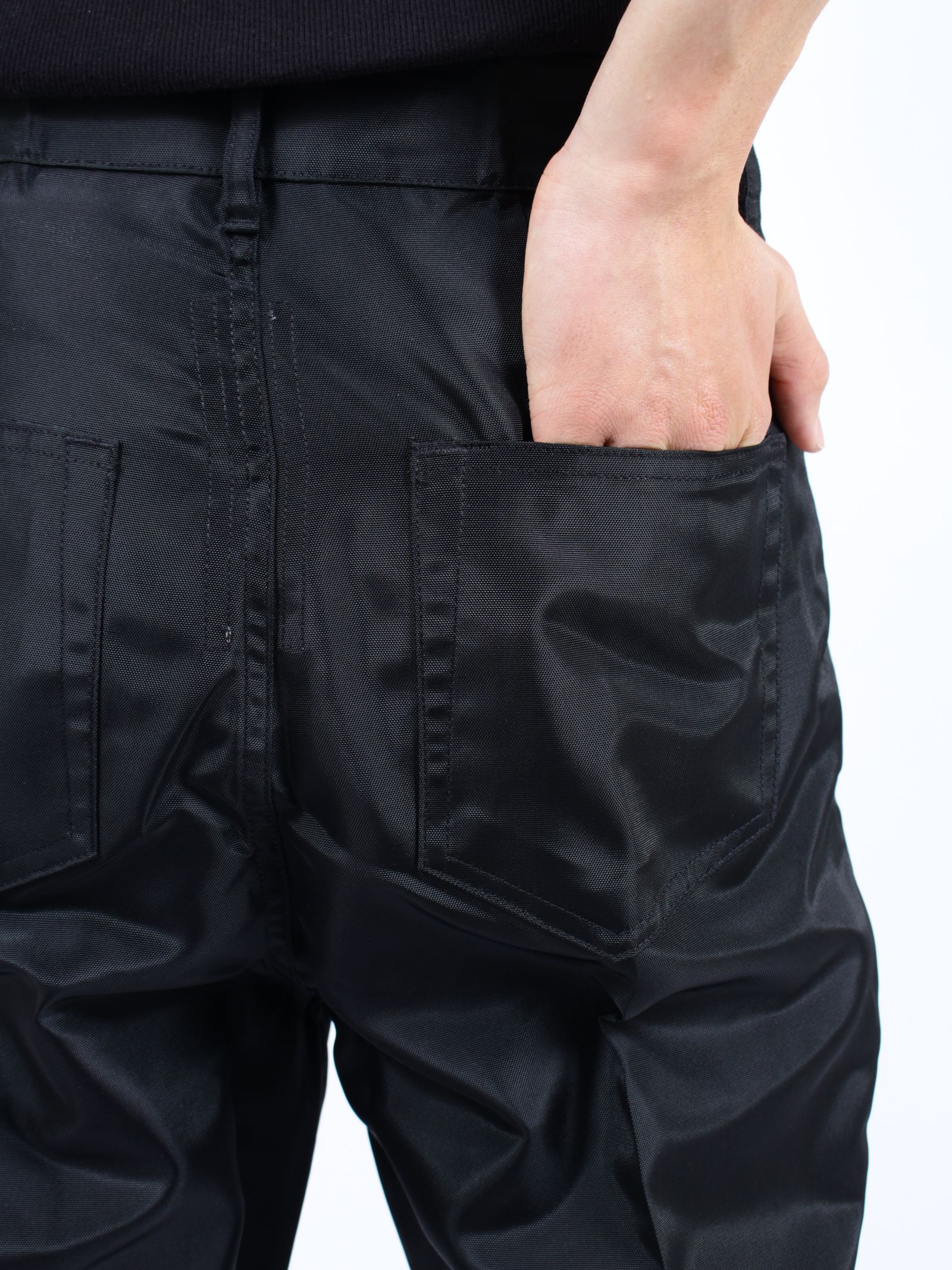 【26SS】メガストラップ ボラン フレア パンツ / MEGASTRAPPED BOLANS / ブラック