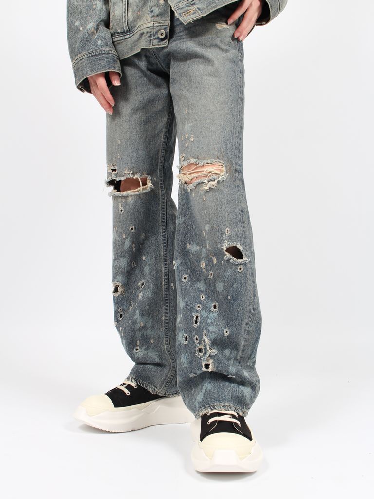 DAIRIKU Damage Straight Denim Pants 27