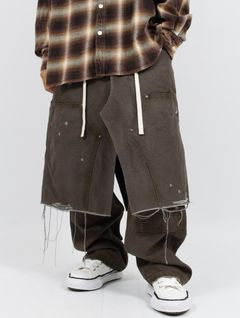 【25SS】ボロダック ペインター ラップスカート / BORO DUCK PAINTER WRAP SKIRT / グレー