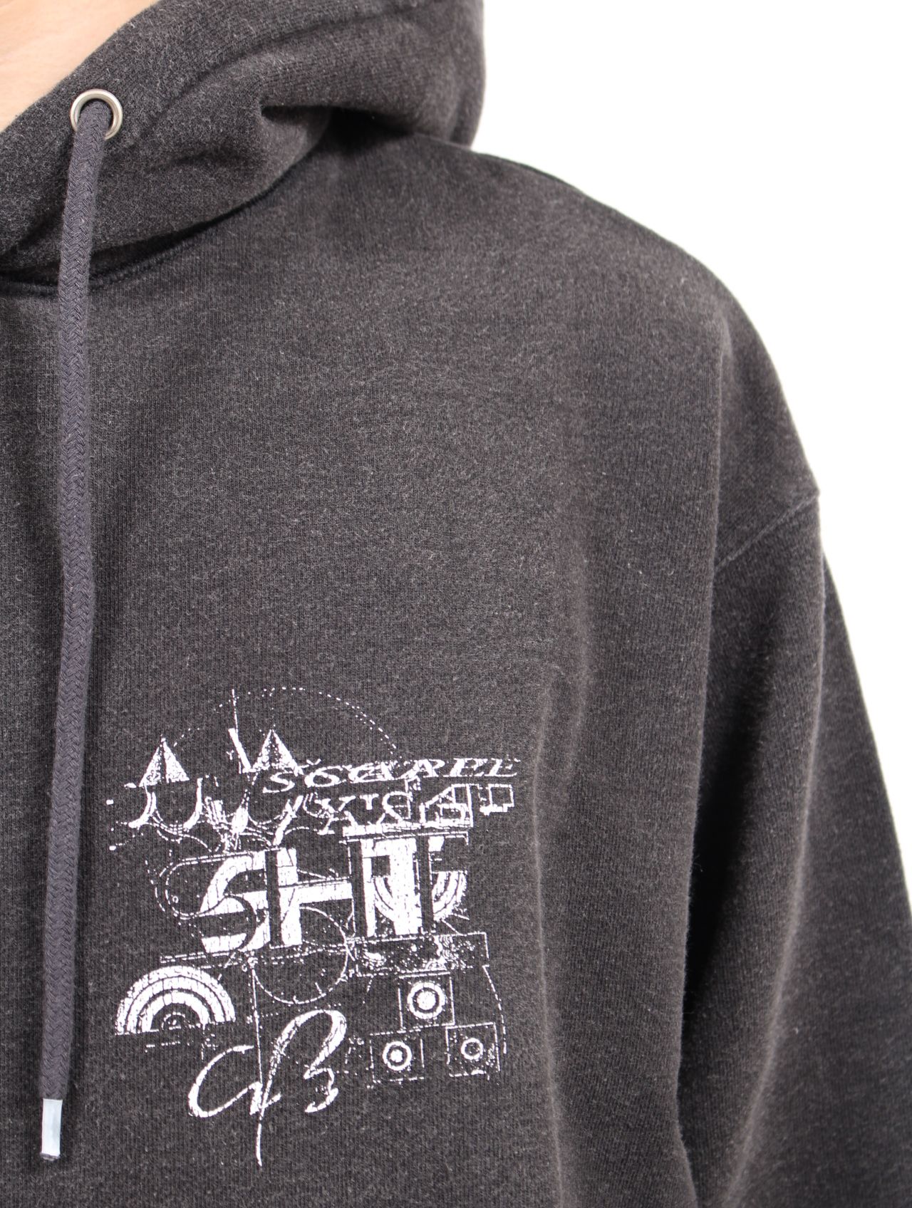 【25AW】グラフィック フーディー パーカー / GRAPHIC HOODIE / ブラック