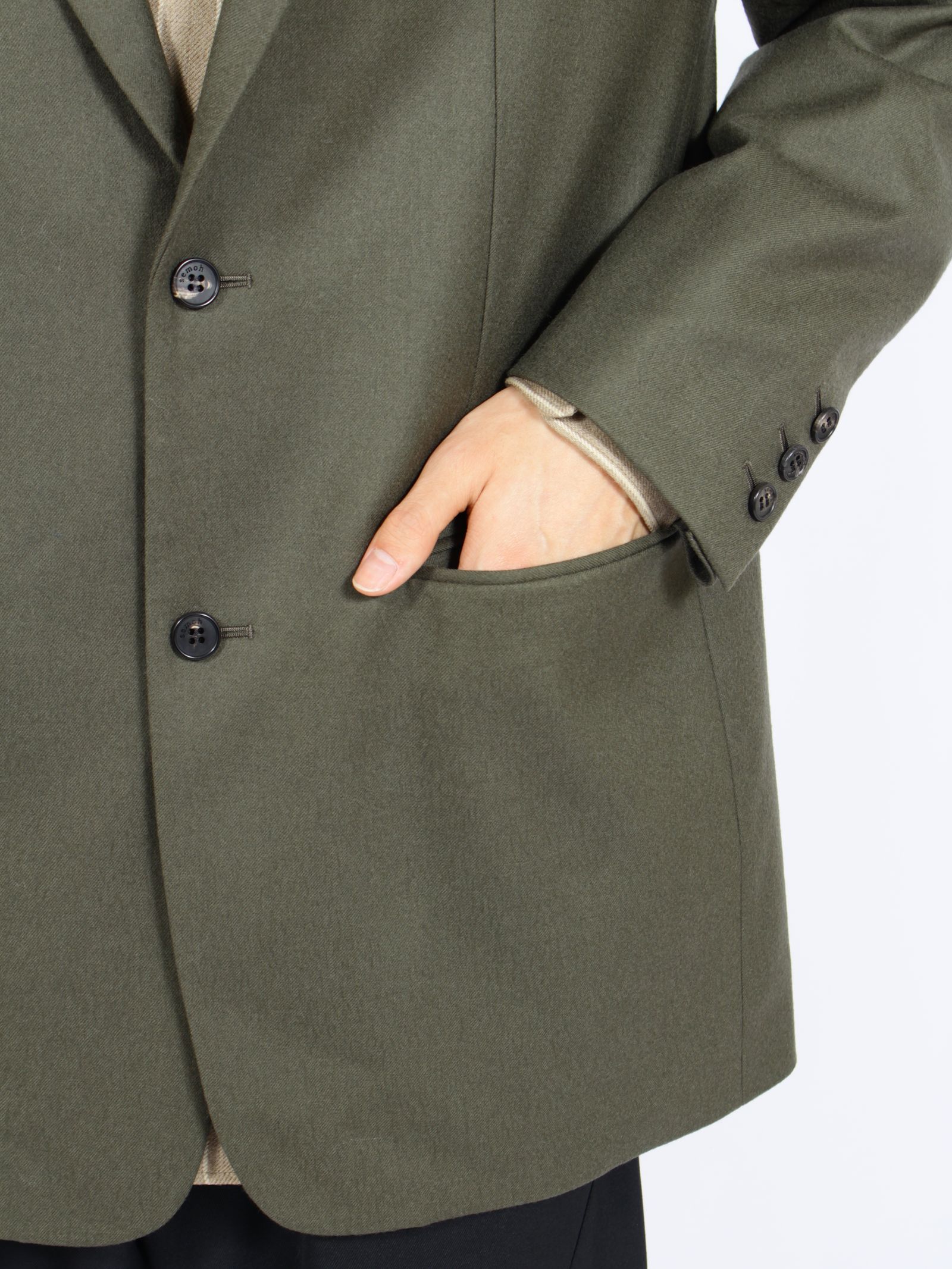 【26AW】 ウール テーラード ジャケット / WOOL TAILORED JACKET / グリーン