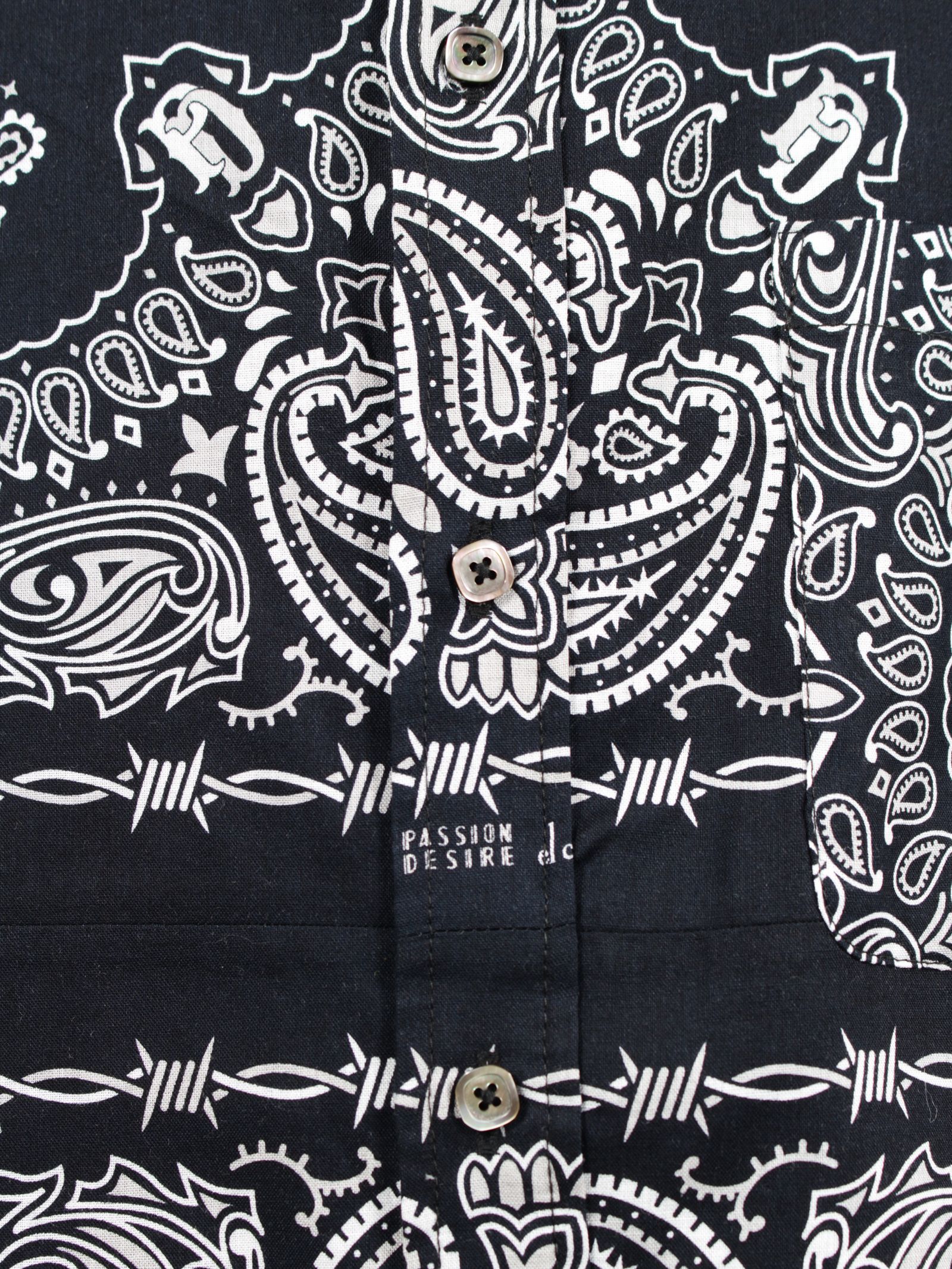 【26SS】コットン バンダナ シャツ ジャケット / COTTON BANDANA SHIRT JKT / ブラック