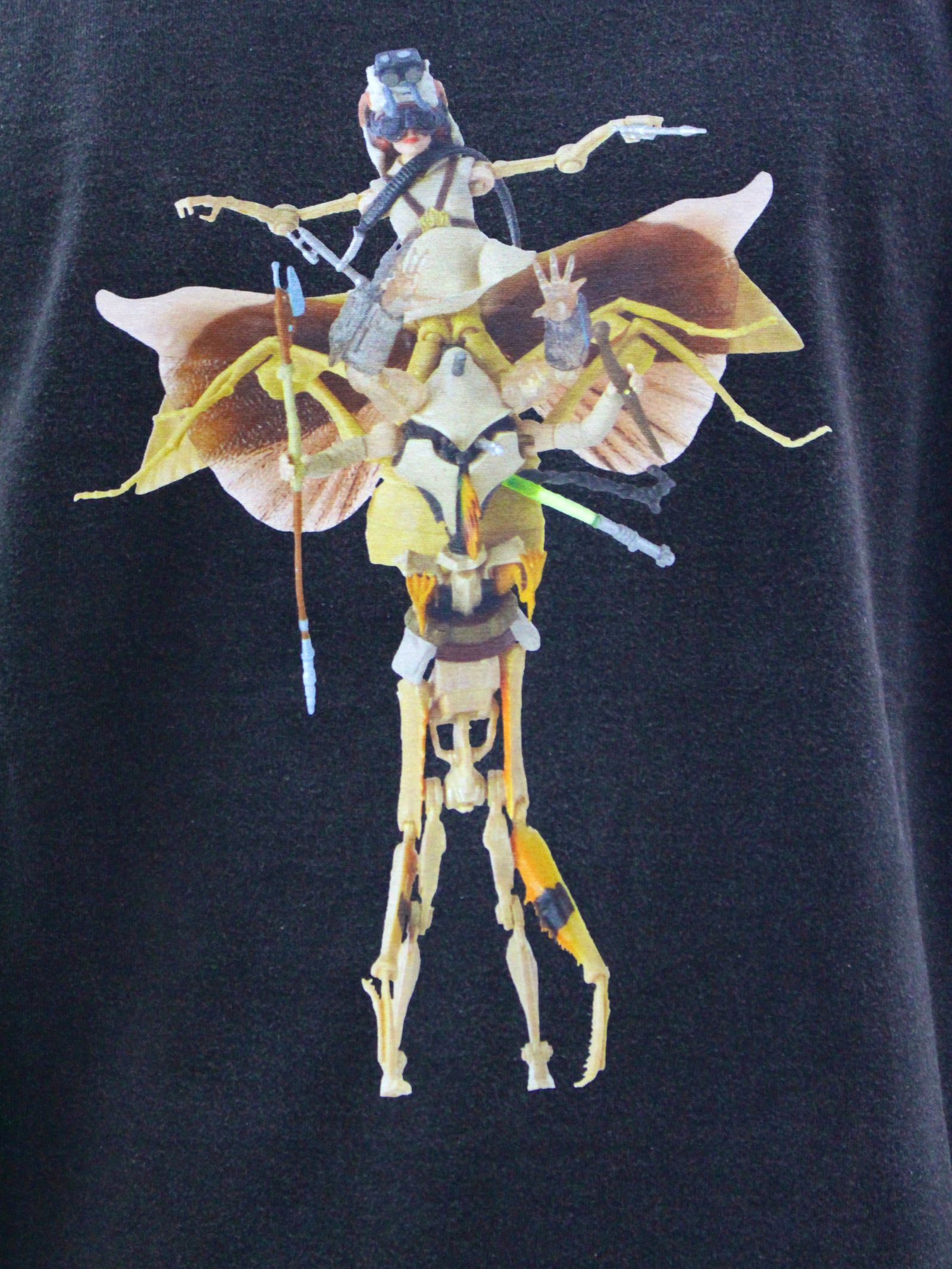 【26SS】佃弘樹 Heartwork Mixed media ロボット グラフィック Tシャツ / Hiroki Tsukuda ART ROBO T-SHIRT/ ブラック
