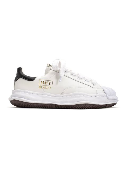 "ブレイキー" レザー ローカット スニーカー / BLAKEY LOW OG SOLE SHELL TOE LEATHER SNEAKER / ホワイト