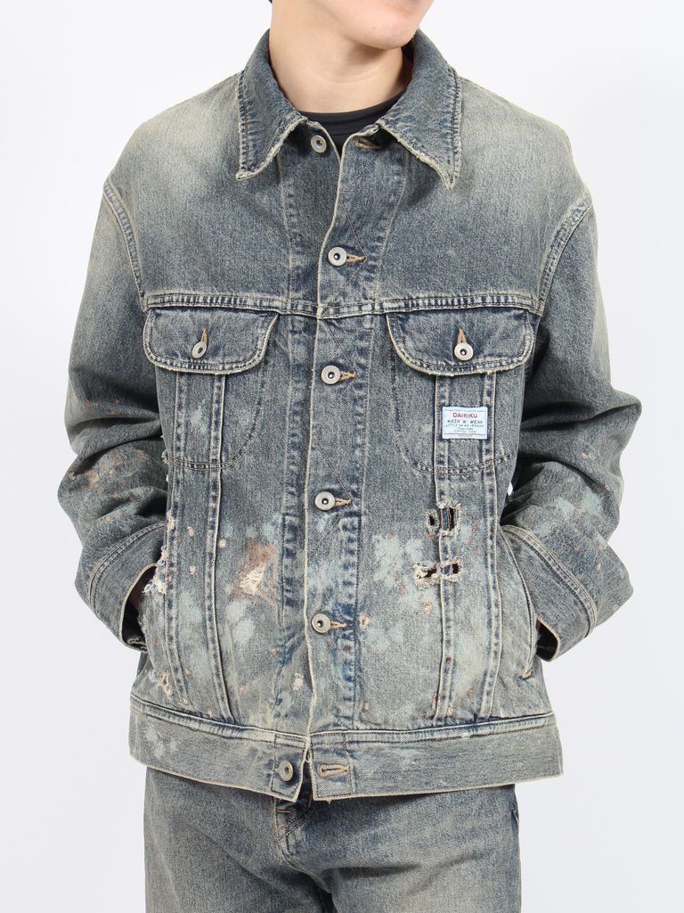 DAIRIKU - 【24SS】ダメージ デニム ジャケット /  