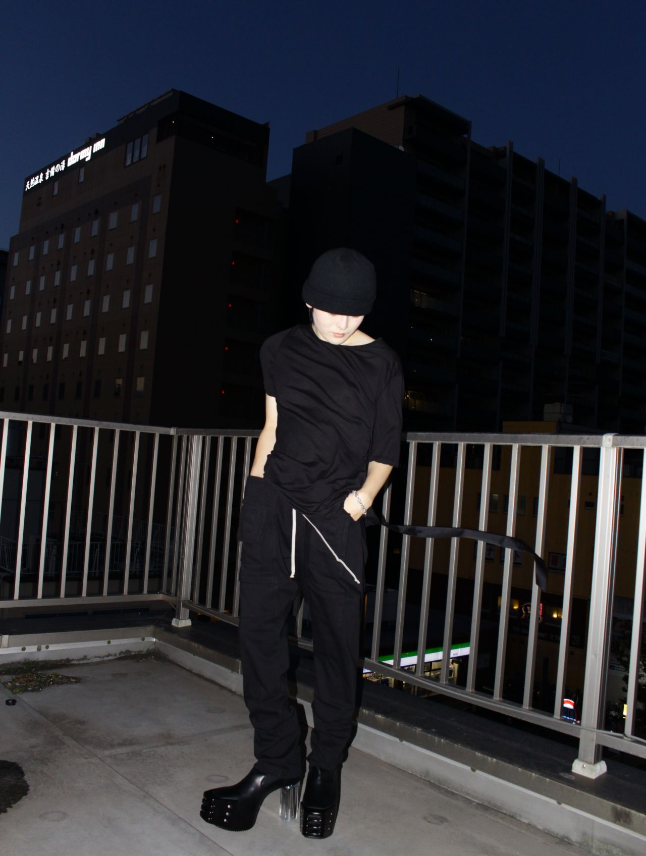 【25SS】クリーチ カーゴ ドローストリング スウェットパンツ / CREATCH CARGO DRAWSTRING / ブラック