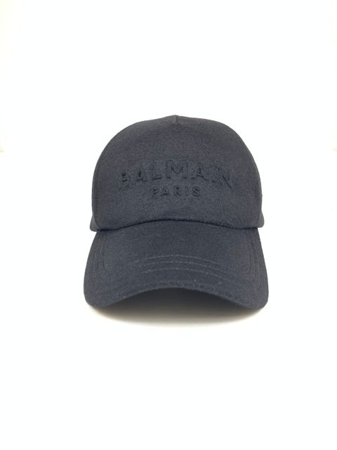 エンボスロゴ ウール キャップ BH2 ACC CAP WOOL / ブラック
