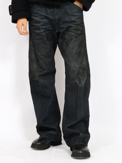 【26AW】3D ツイステッド ジーンズ デニム パンツ コーティング加工 デニム / 3D TWISTED JEANS / LUSTER COATED INDIGO(インディゴ)