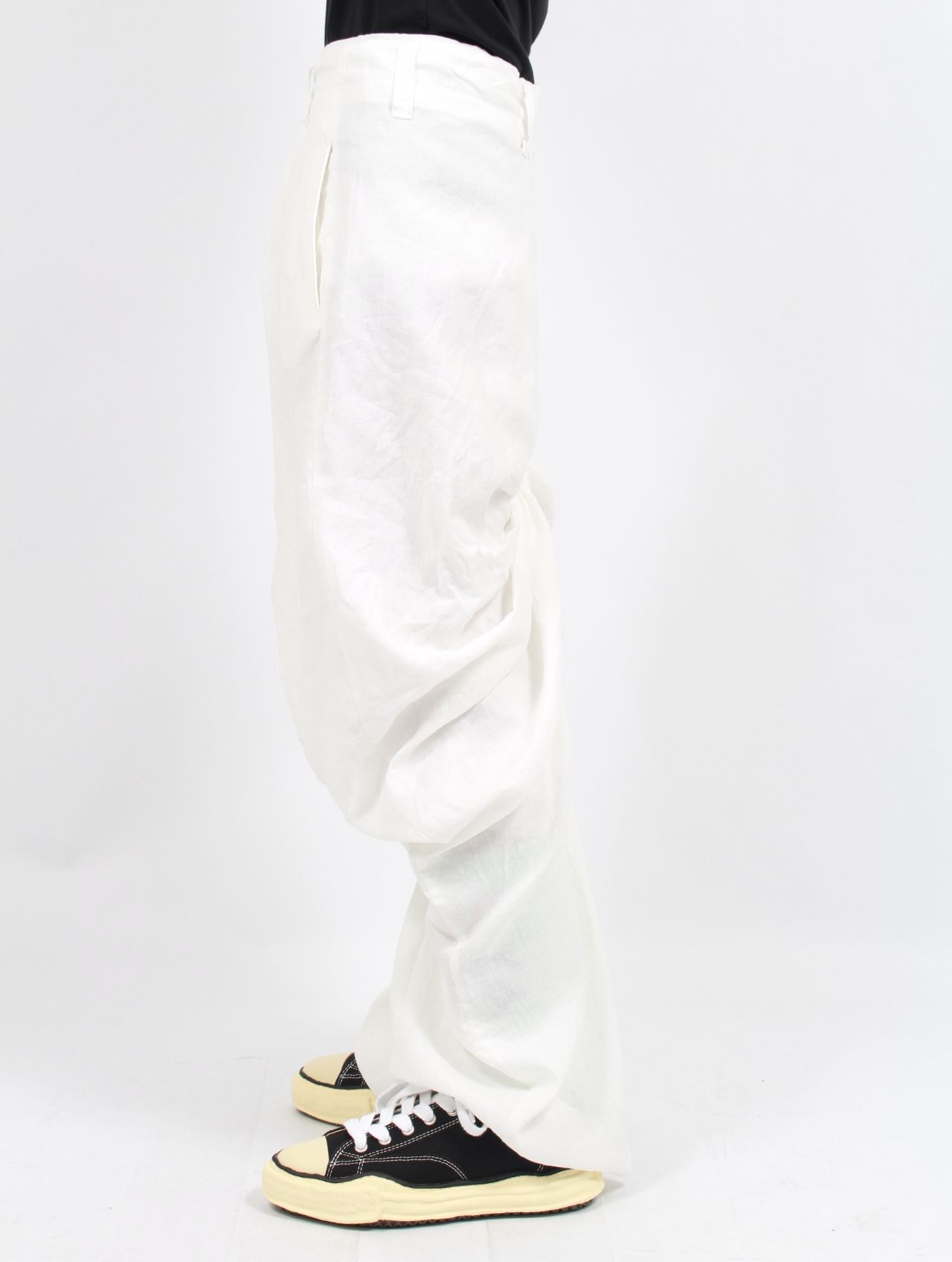 FUMITO GANRYU ガンリュウサルエルパンツ M 生成り ホワイト 白 COMME des GARCONS コムデギャルソン EO-P003 GANRYU ガンリュウ