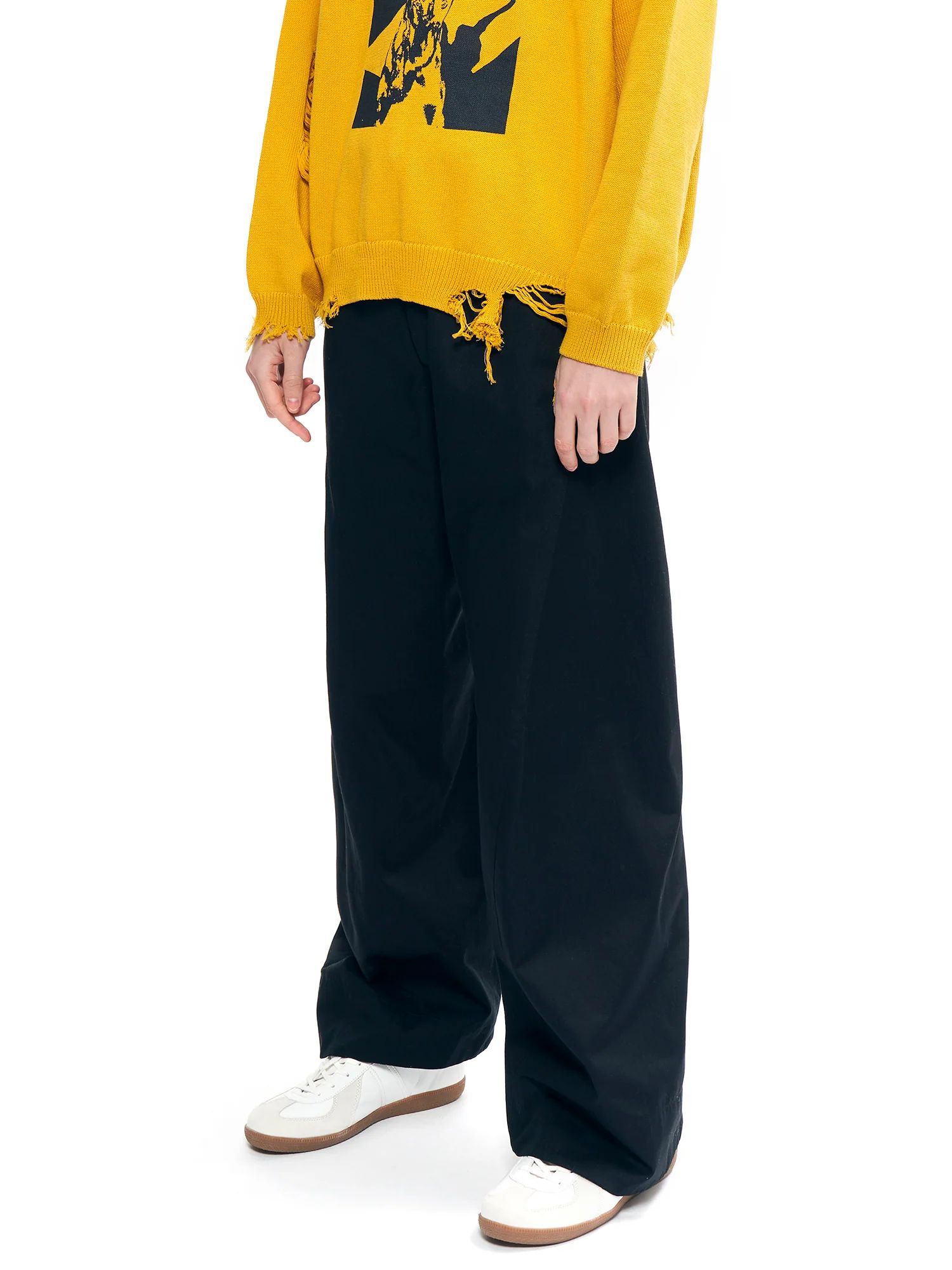 【25AW】ツイステッド ワーク パンツ / TWISTED WORK PANTS / ブラック
