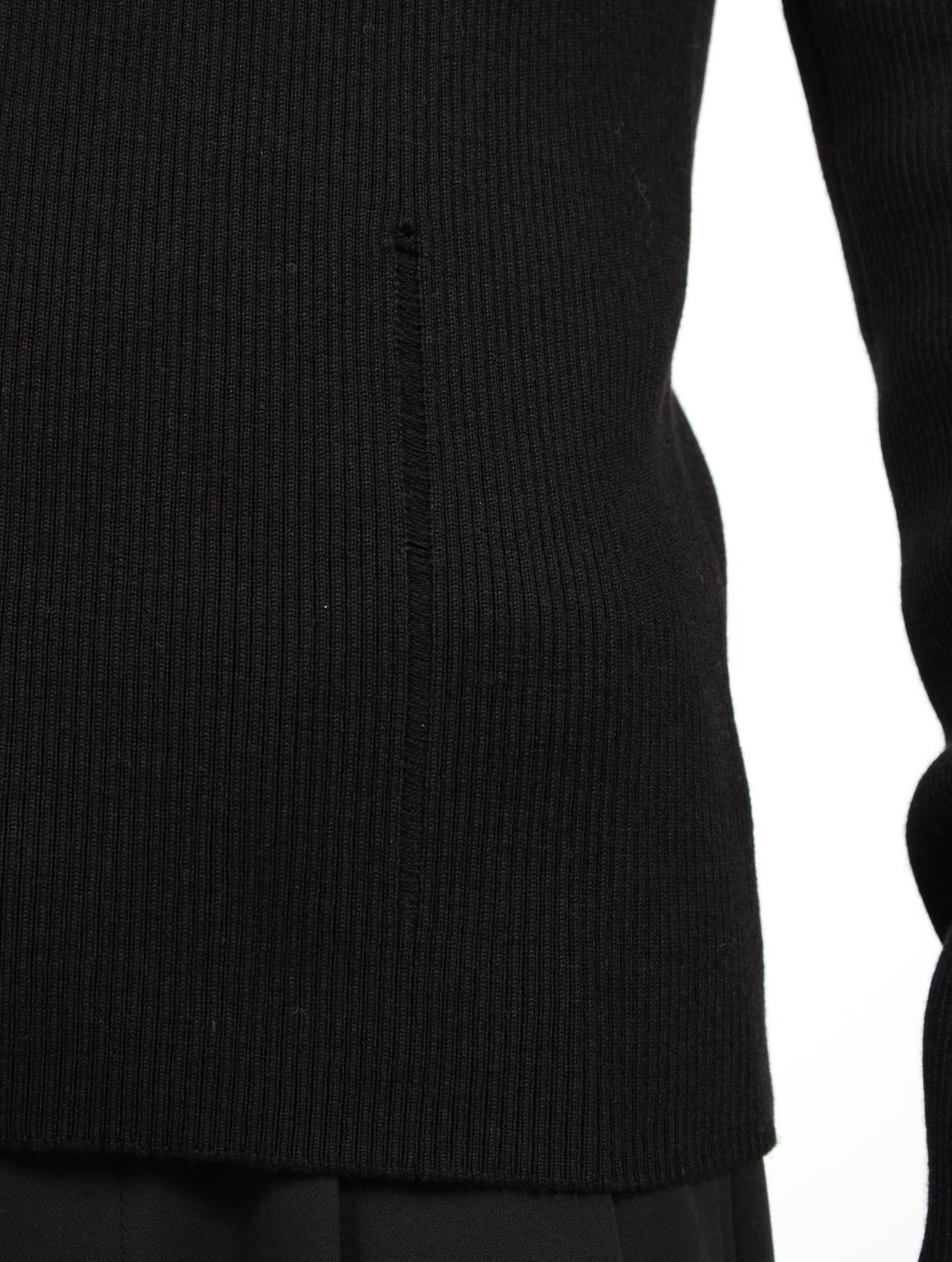 【25AW】メンズ フィット ノーシーム プルオーバー / MENS FITTED NO-SEAM PULLOVER / ブラック