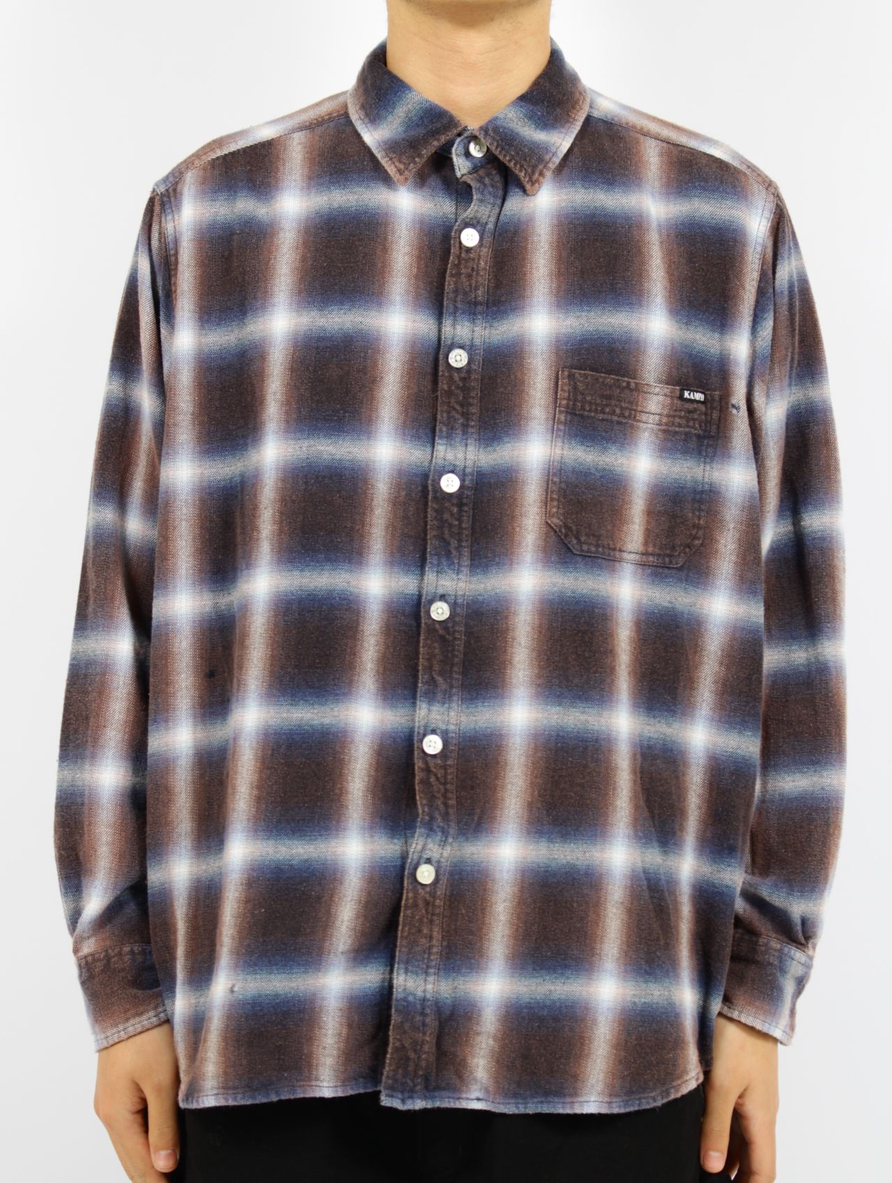 ファッションシーンで話題のこれから流行るブランド12選 KAMIYA CHECK BLEACHED / シャツ チェック 【25SS】ブリーチド - トップス