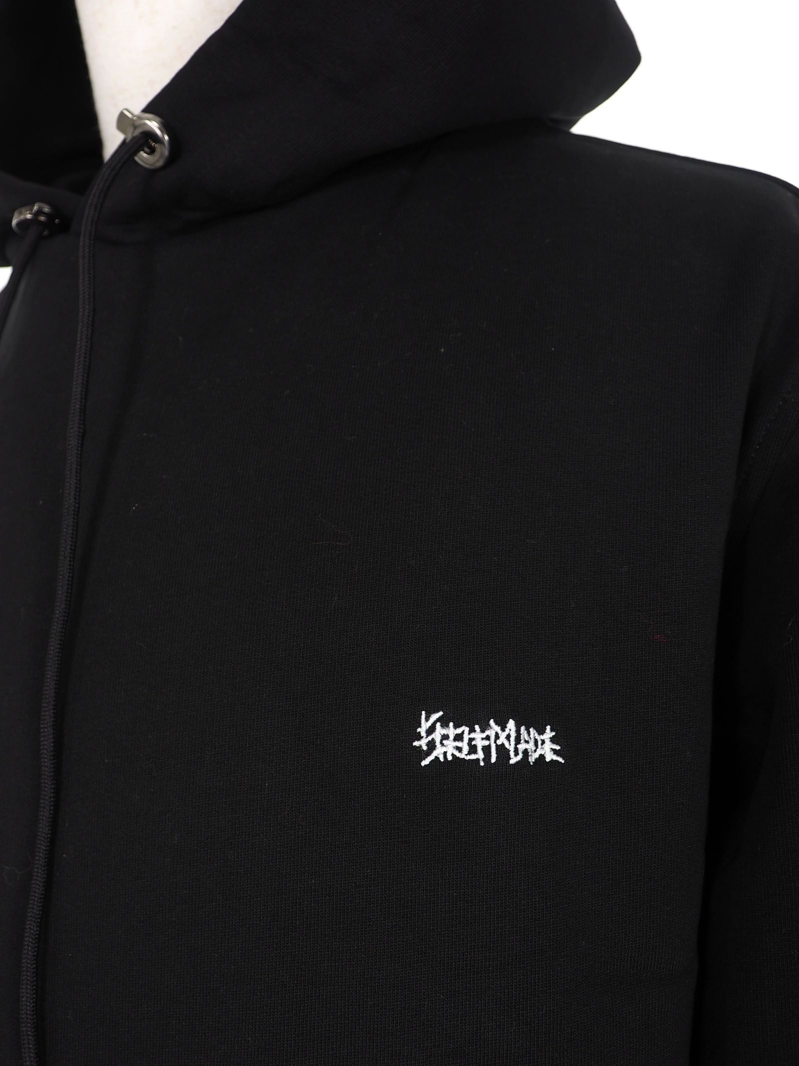 【20AW】バック刺繍柄 タオル地ワッペン パーカー / ACK HOODIE EMBROIDERED / ブラック × イエロー