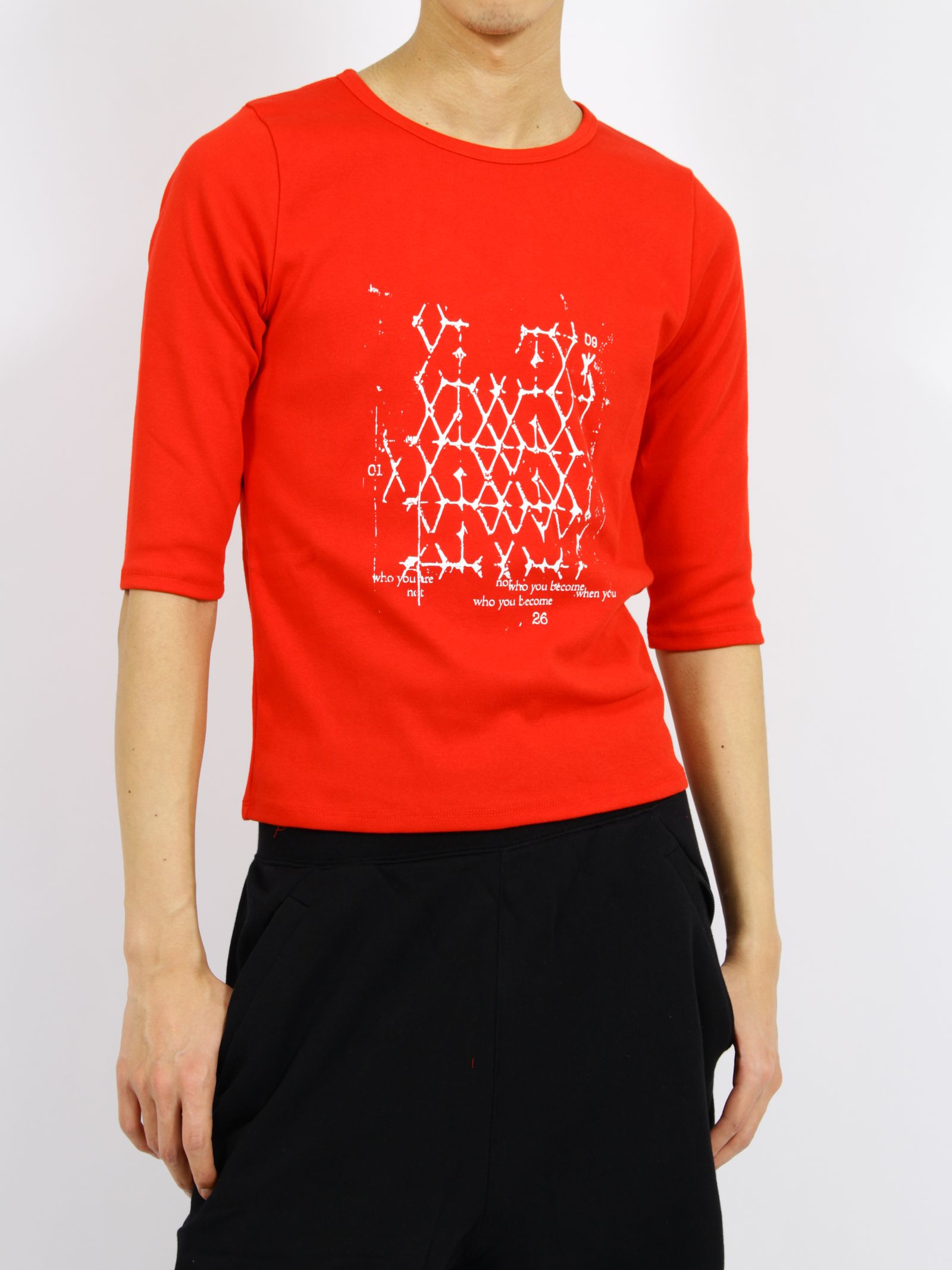 【26SS】ラティス Tシャツ / LATTICE T-SHIRT / レッド