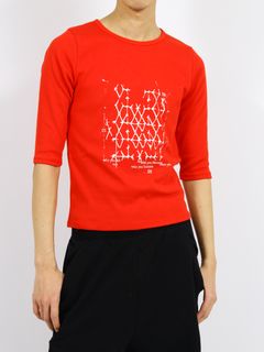 【26SS】ラティス Tシャツ / LATTICE T-SHIRT / レッド