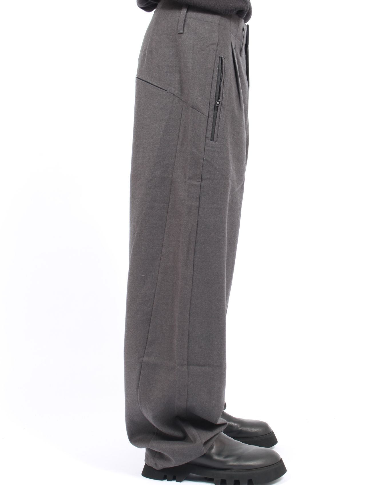 【25AW】ワイド パンツ / WIDE PANTS / チャコール