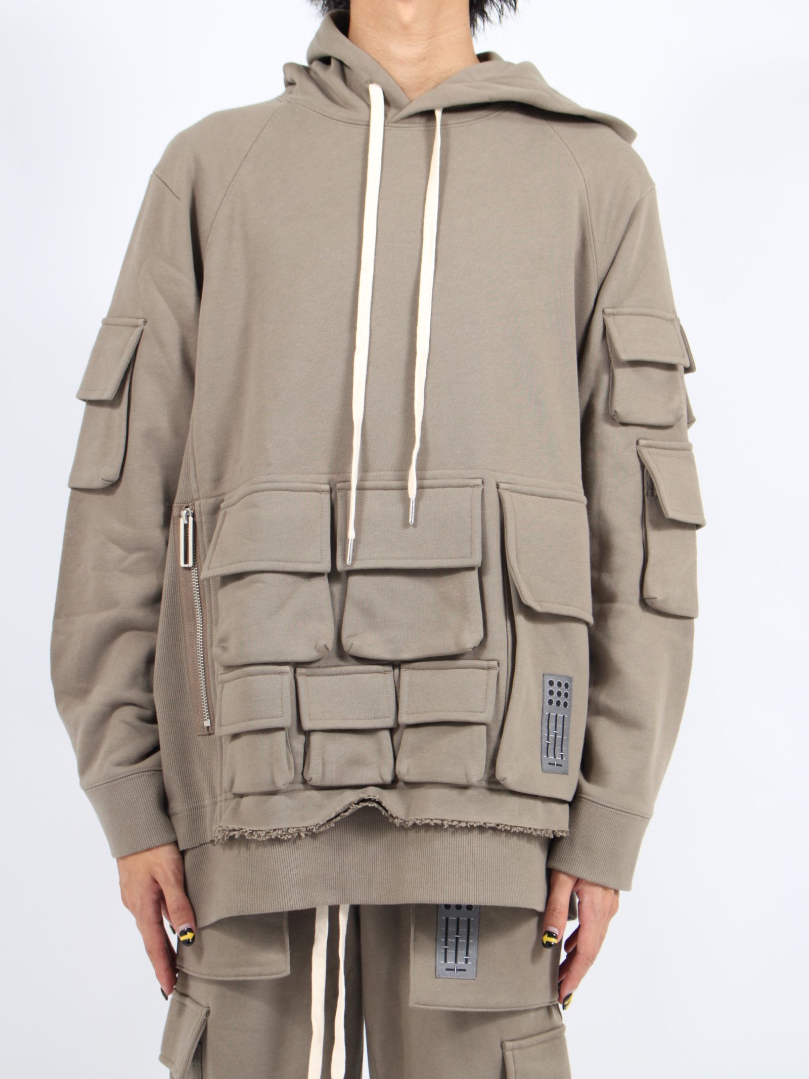 【24AW】ベーシック フーディー プルオーバー パーカー / BASIC HOODIE PULLOVER / グレージュ