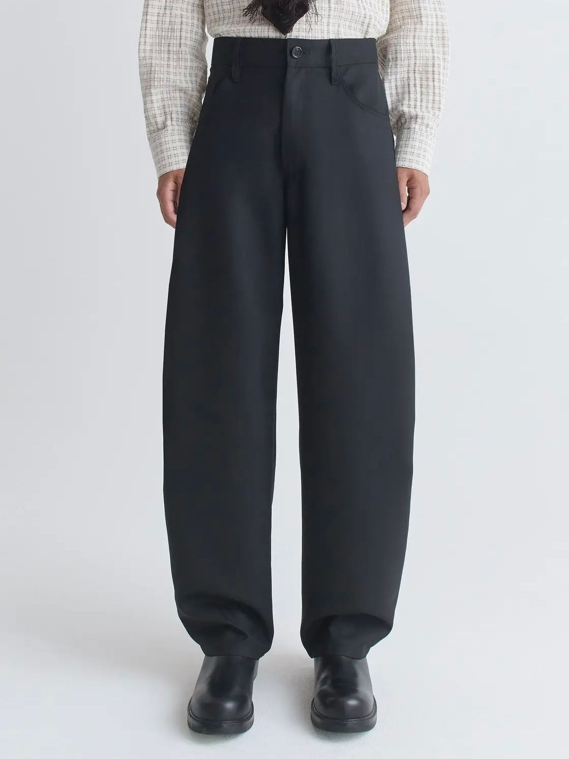 【26SS】ジーノ トラウザー スラックス / GINO TROUSER / FINE BLACK WOOL(ブラック)