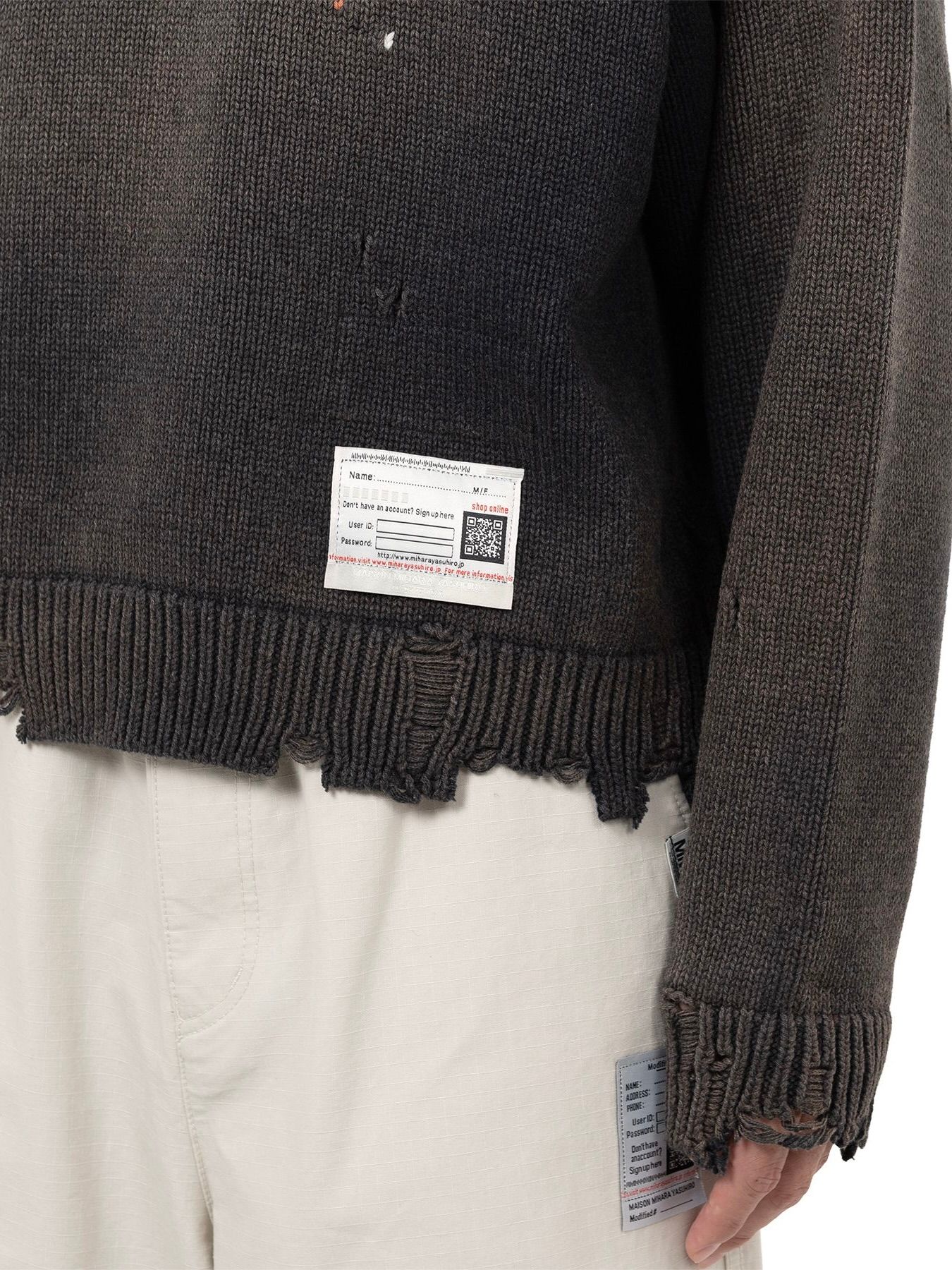 【25AW】クジラ ジャガード ニット セーター / WHALE JACQUARD KNIT PULLOVER / ブラック