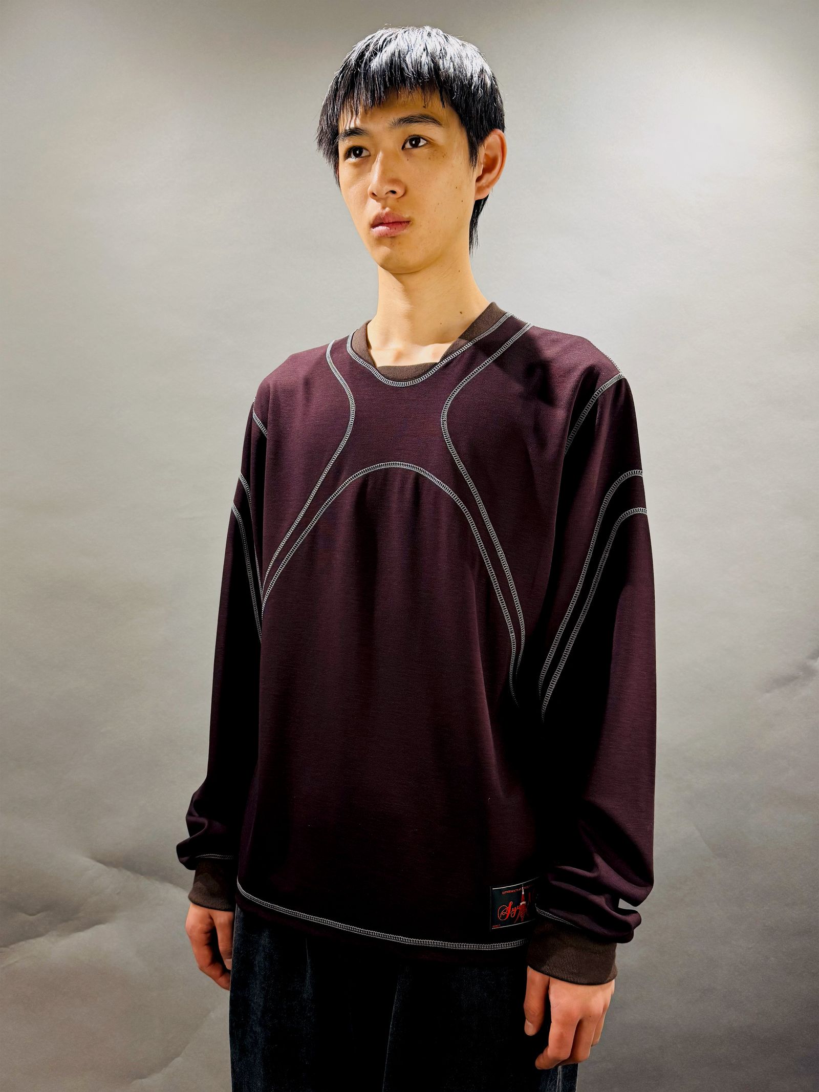 【25AW】ニュージャージー トップス 長袖 Tシャツ / NEW JERSEY TOPS / ブラウン