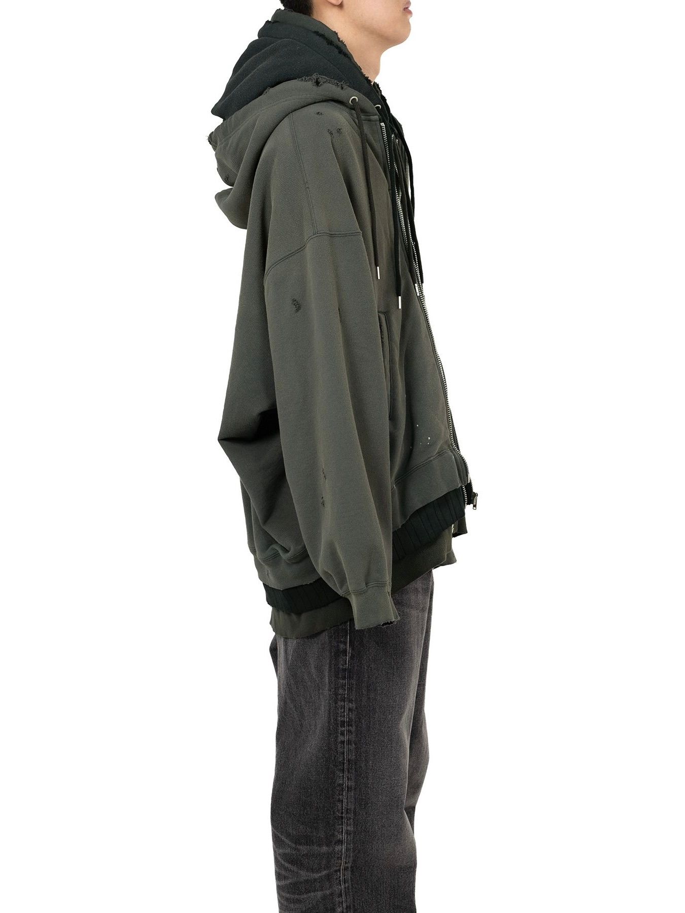 【25AW】トリプル レイヤード パーカー / TRIPLE LAYERED PARKA / ブラック
