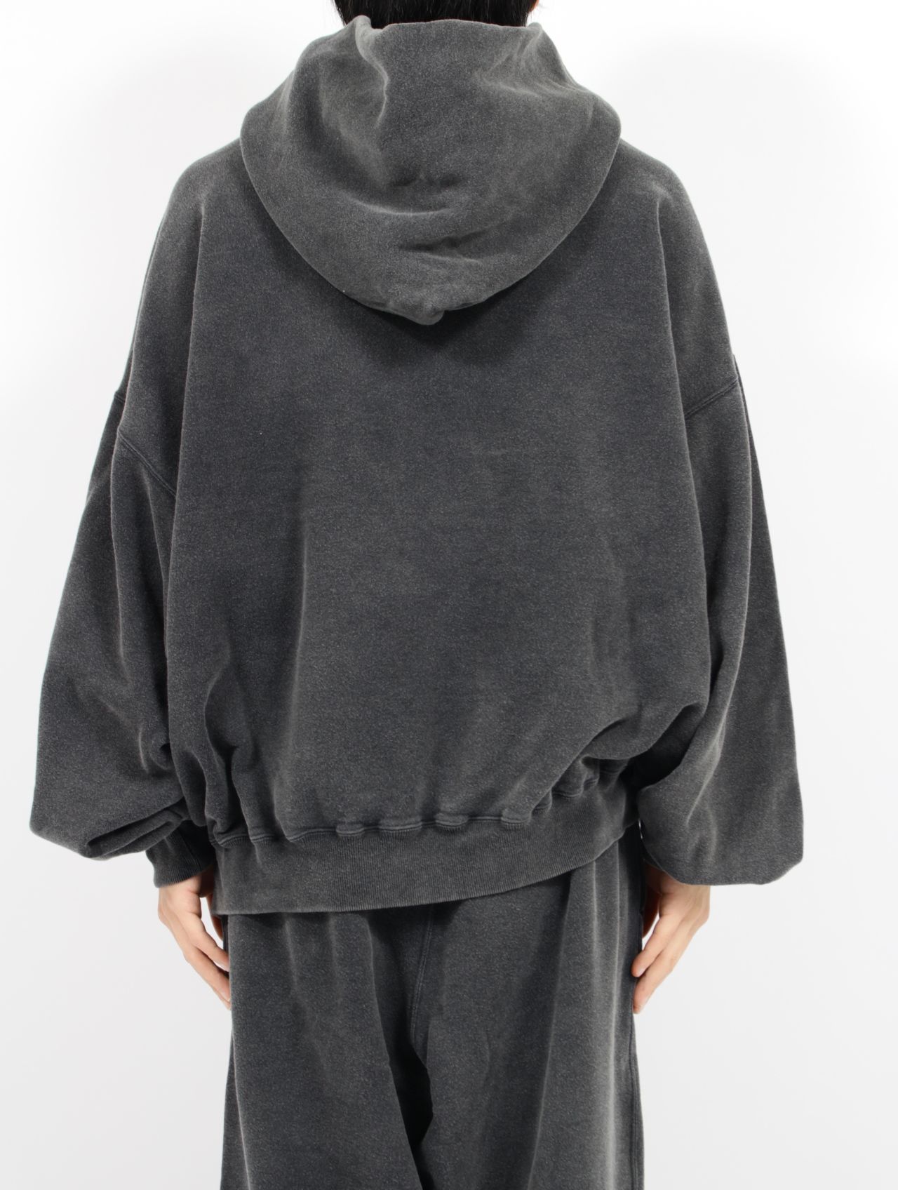 【25SS】2ウェイ プル フーディー パーカー / 2WAY PULL HOODIE / ブラック