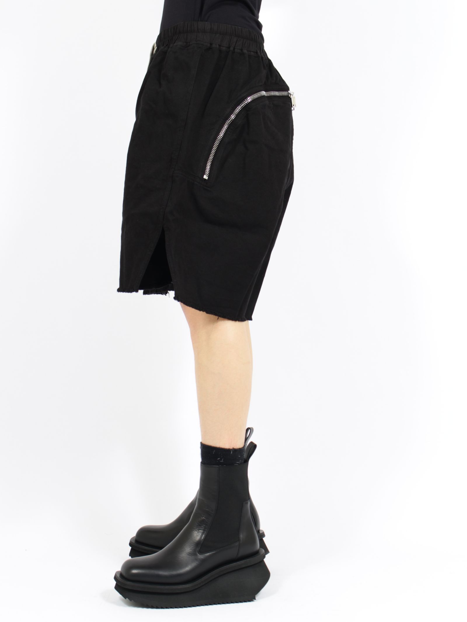 【26SS】ロングボクサー バット ジップ ショーツ / LONG BOXERS BUTT ZIP / ブラック
