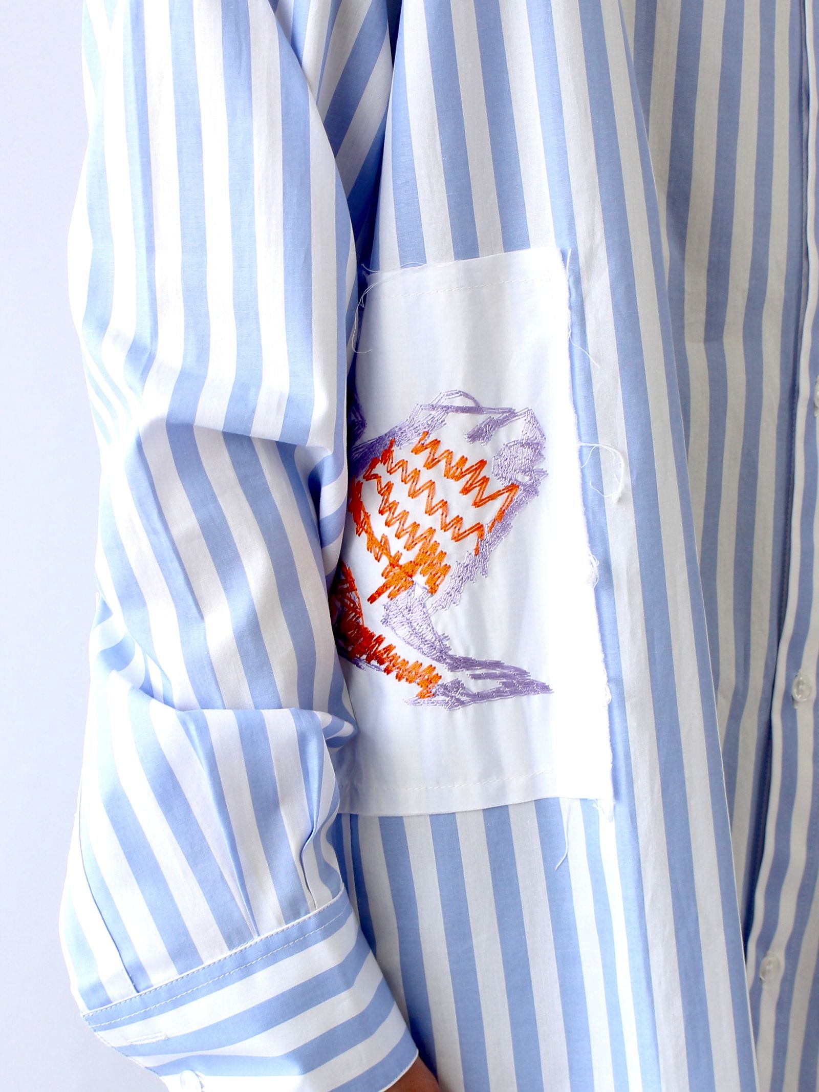 SELF MADE BY GIANFRANCO VILLEGAS - 刺繍ロゴ 長袖シャツ / LONG 