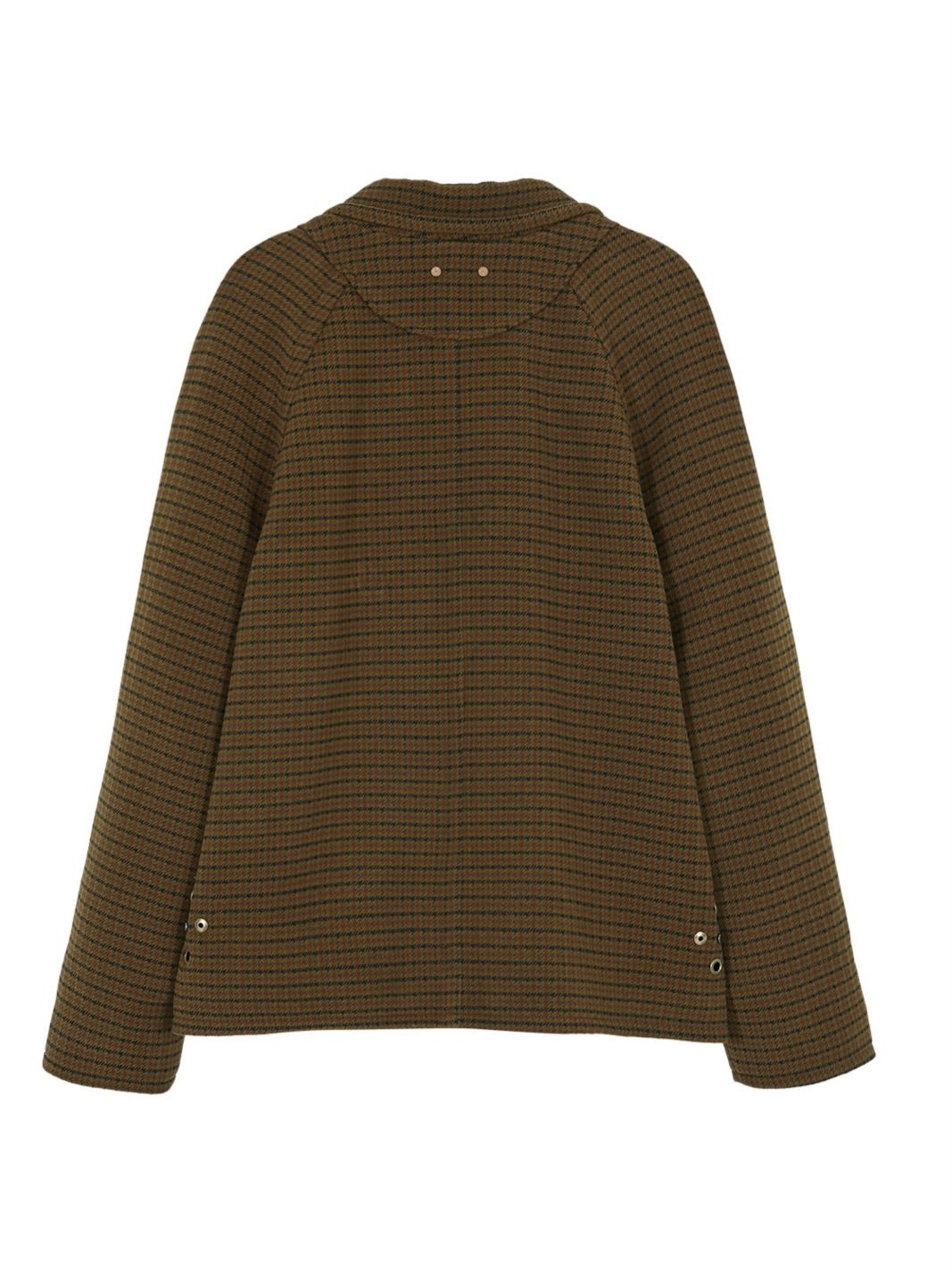 【21AW】2WAY チェック ピーコート / ROMMAN RAGLAN PEA COAT / ブラウンチェック