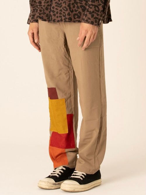バンダナパッチ イージーパンツ / BANDANA PATCH EASY PANTS / ベージュ