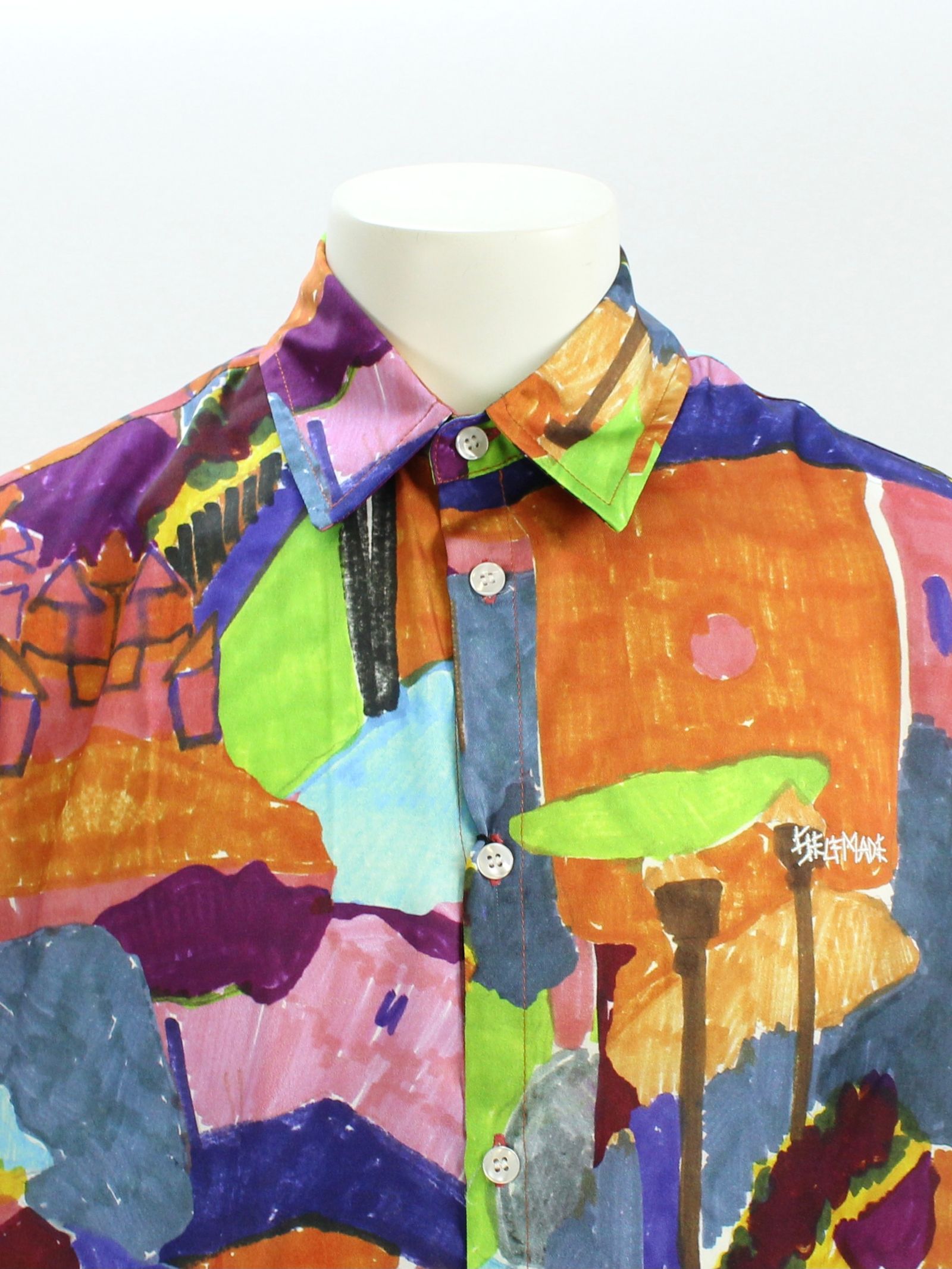都市柄 アートシャツ / LONG SLEEVE SHIRT IN ALL OVER “VIALI” / マルチカラー