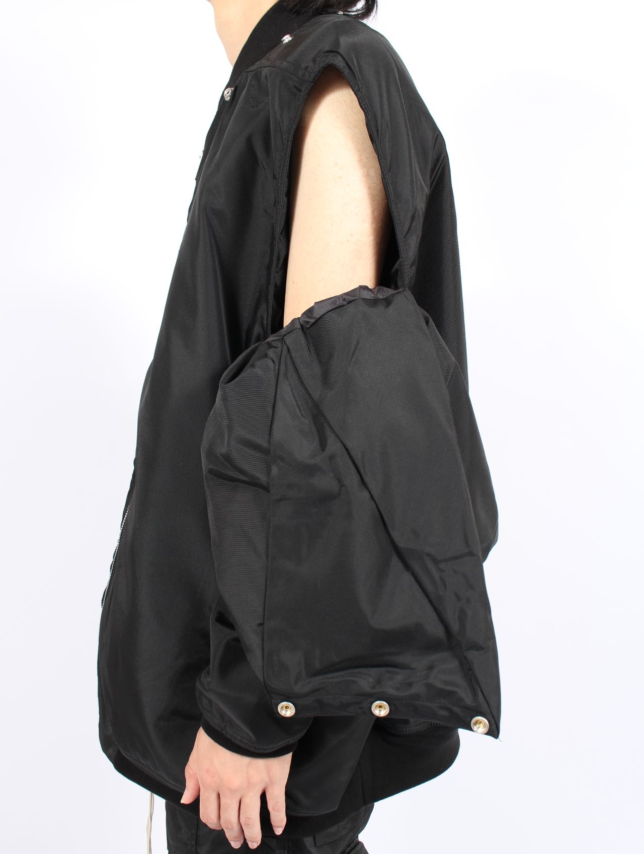 【25AW】 コンバーチブル ジャンボ ピーター フライト ナイロン ボンバー ジャケット / CONVERTIBLE JUMBO PETER FLIGHT / ブラック