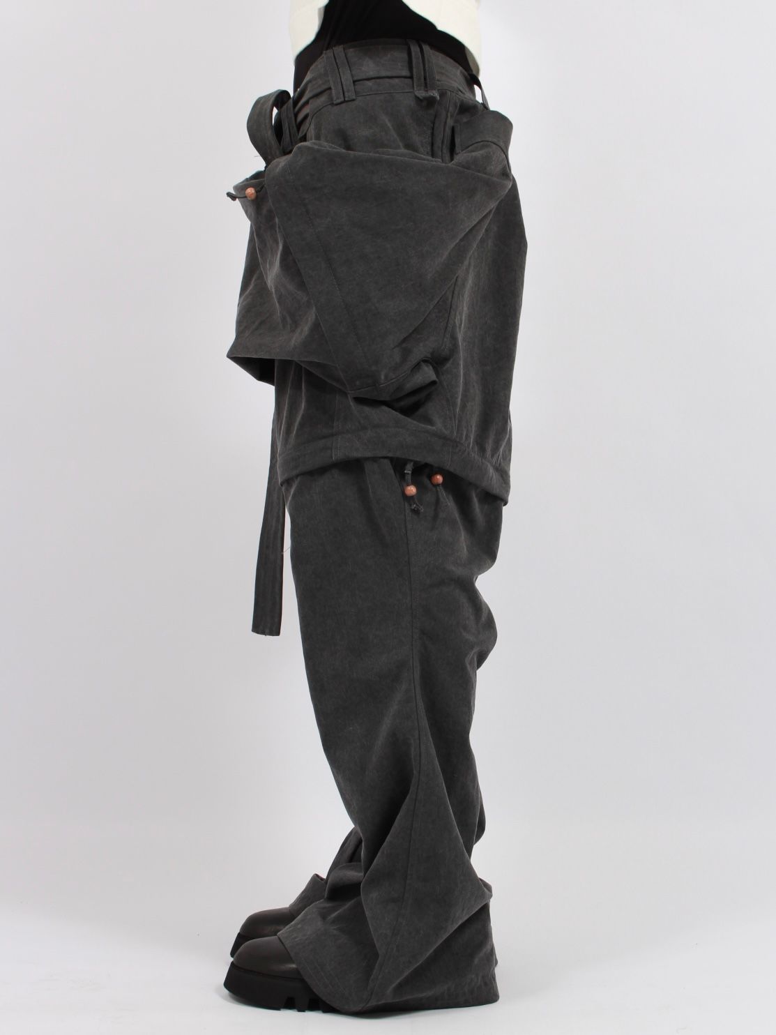 【25AW】ヤタガラス パンツ / 八咫烏 PANTS / ウォッシュブラック