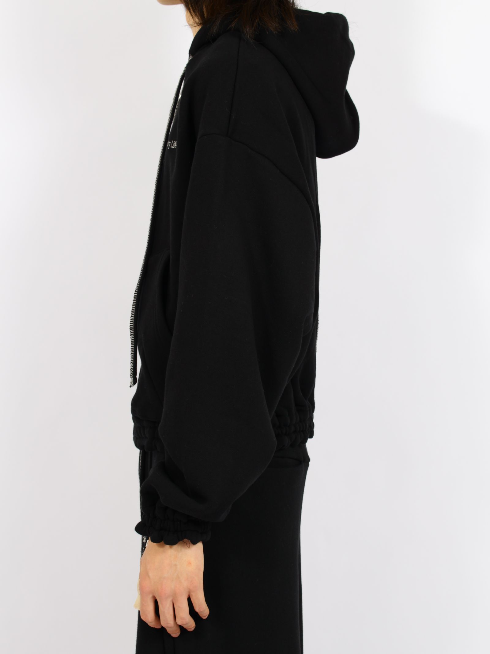【定番】オーディナリー ホーム オールド スタイル ジップ フーディ / ORDINARY HOME OLD STYLE ZIP HOODIE / ブラック