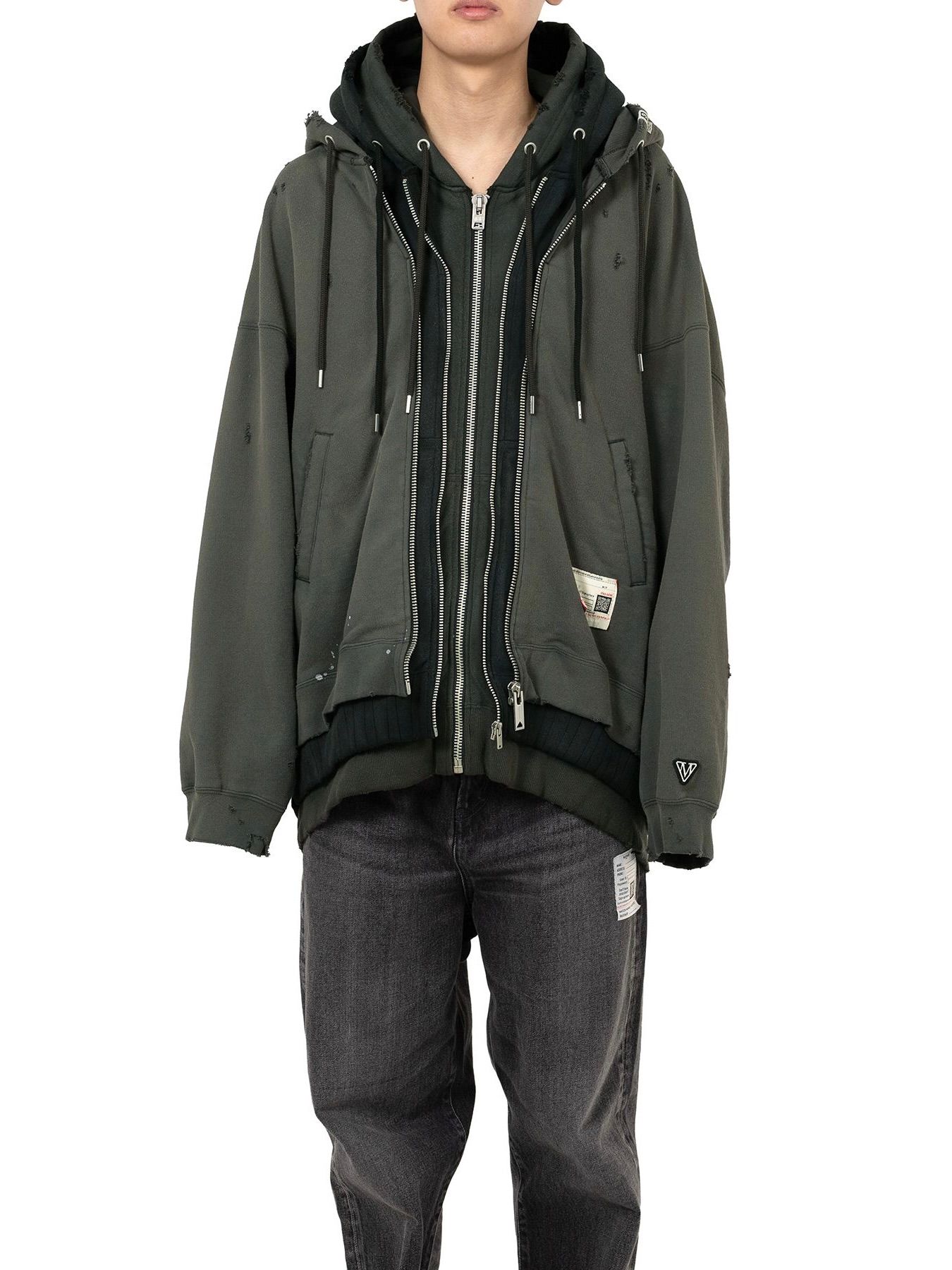 【25AW】トリプル レイヤード パーカー / TRIPLE LAYERED PARKA / ブラック