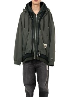 【25AW】トリプル レイヤード パーカー / TRIPLE LAYERED PARKA / ブラック