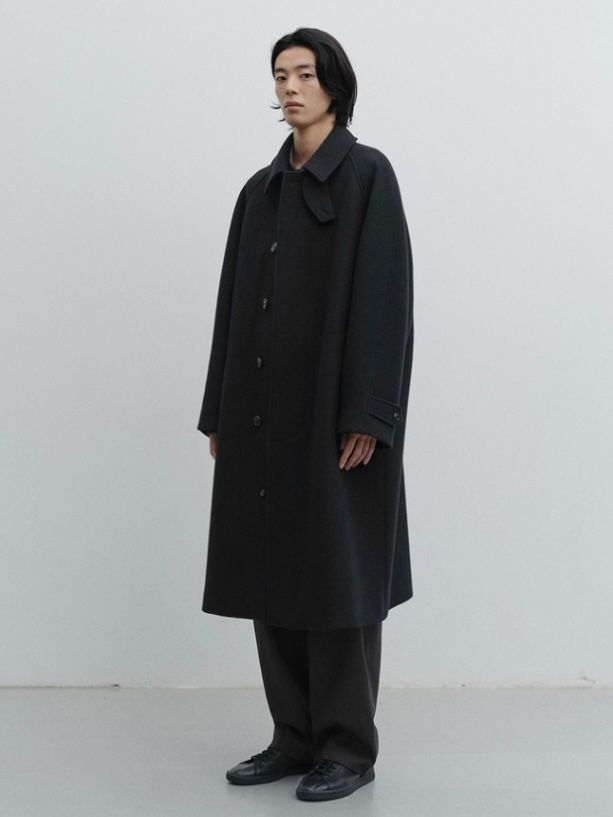 【26AW】レガシー バルマカーン コート / LEGACY BALMACAAN COAT / ブラック