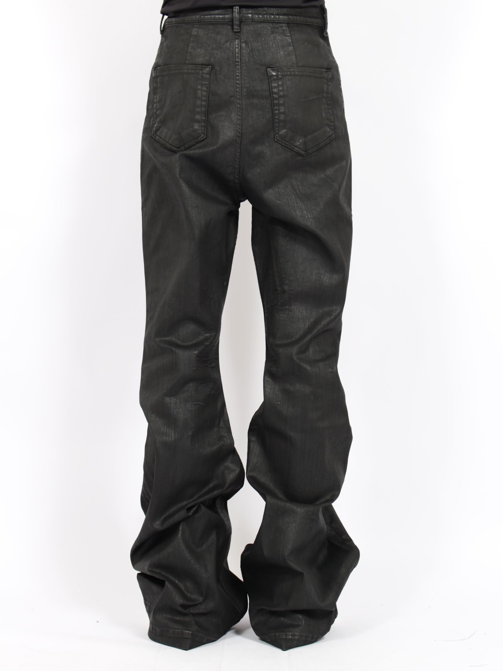【26AW】ボラン ブーツカット コーティング加工 フレア デニム パンツ / BOLAN BOOTCUT / ブラック