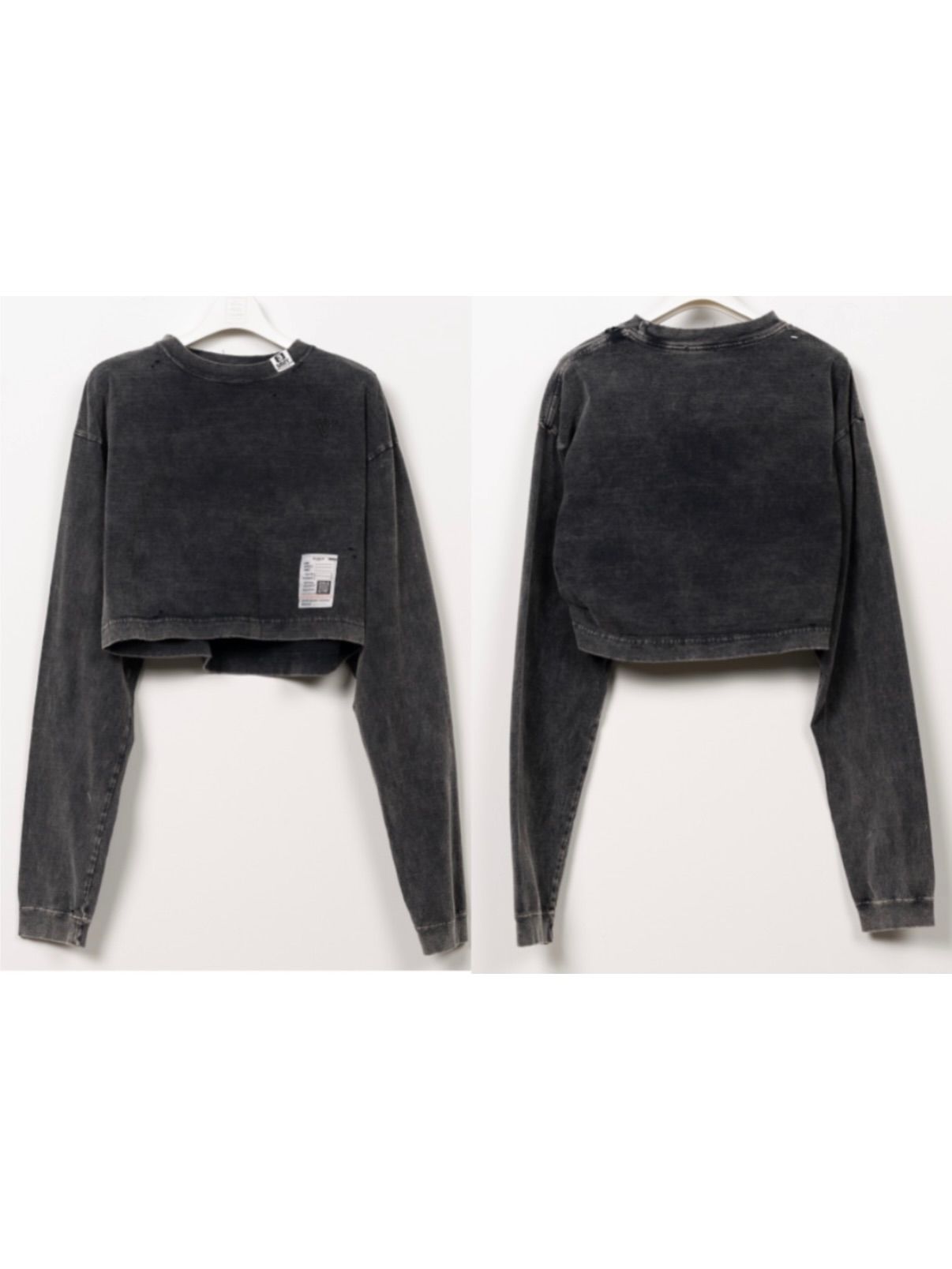 【26AW】ブリーチド ロングスリーブ ミニ Tシャツ / BLEACHED LS MINI TEE / ブラック