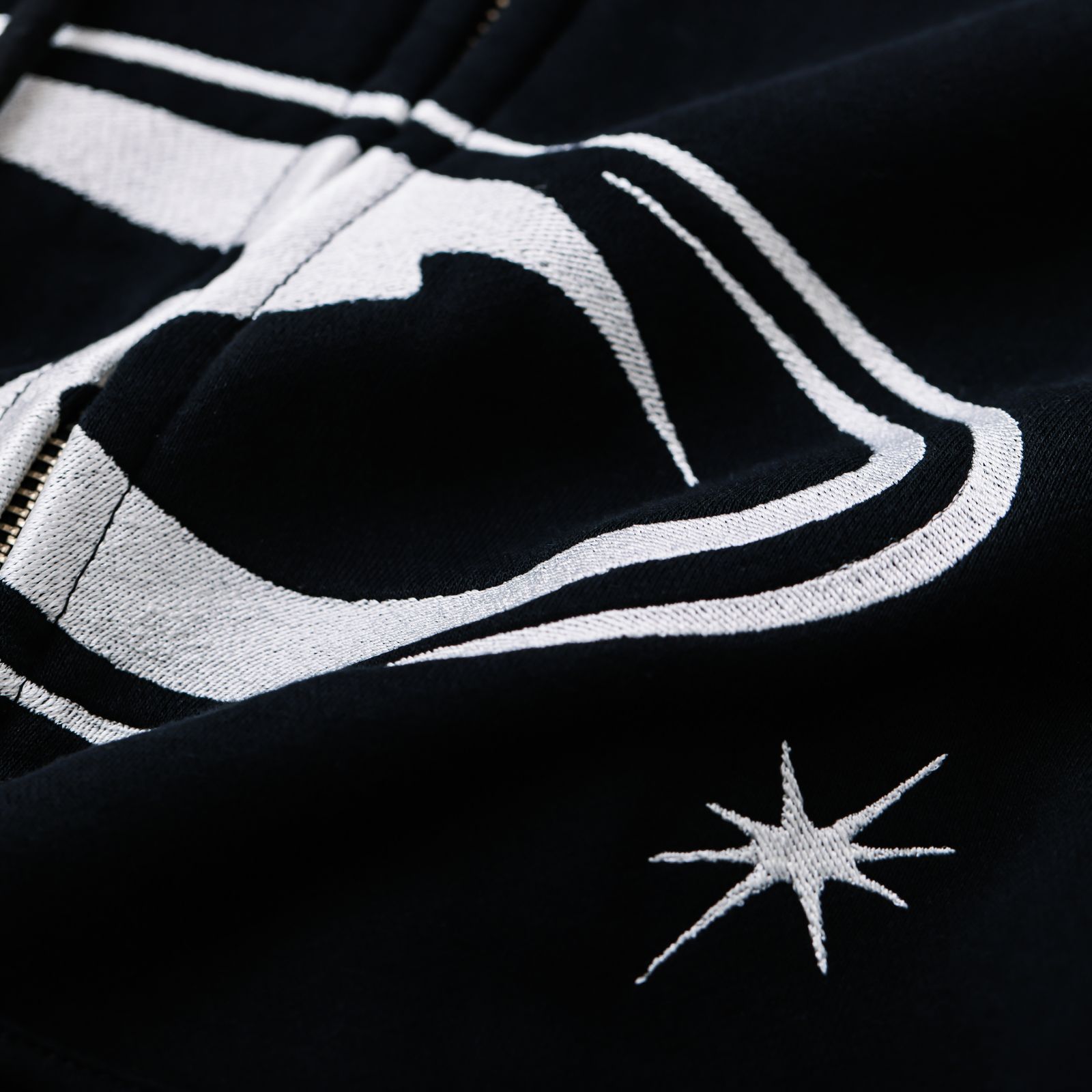 【26AW】フェード  ウォッシュ ジップ アップ フーディー / FADE WASH ZIP HOODIE / ブラック