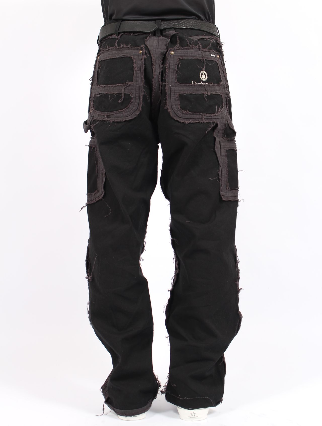 【25AW】ブラックミーンズ コラボレーション デコンストラクテッド ペインター パンツ / BLACKMEANS × KAMIYA DECONSTRUCTED PAINTER PANTS / ブラック