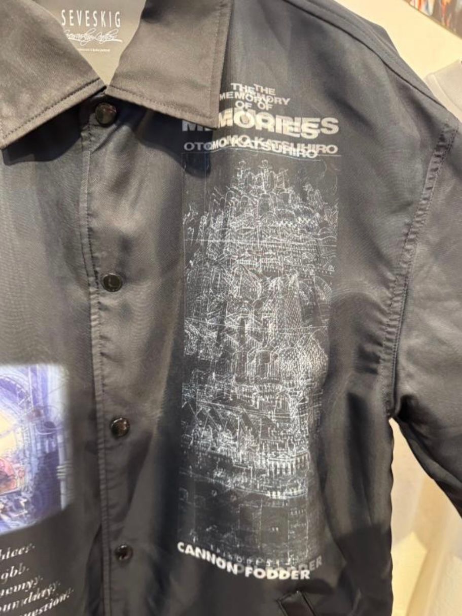 【26SS】"メモリーズ" 大友克洋 コーチ ジャケット / MEMORIES Holom Coach Jacket / ブラック(CANNON FODDER)