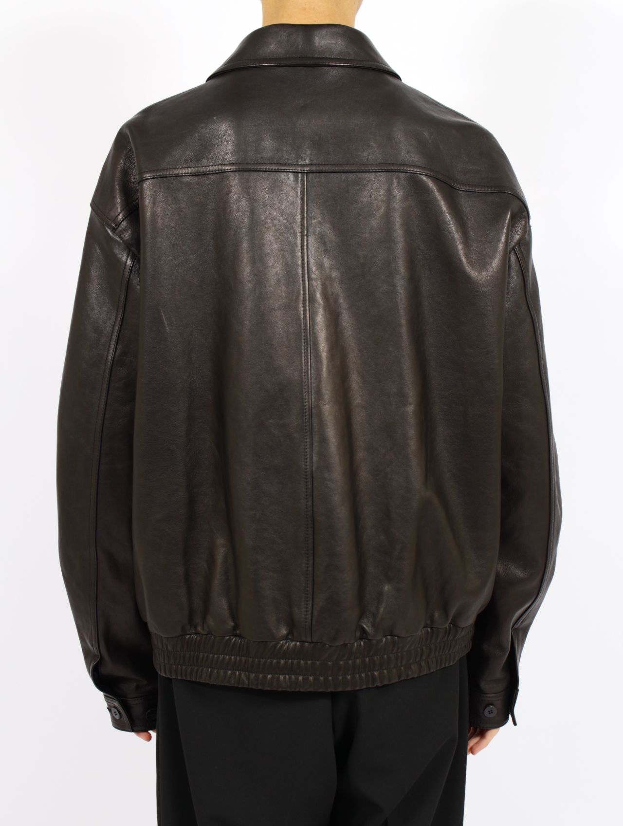 美品 エディフィス ラムレザージャケット ブルゾン ブラック エディフィス EDIFICE ラムレザー フレンチアンティーク ライダース