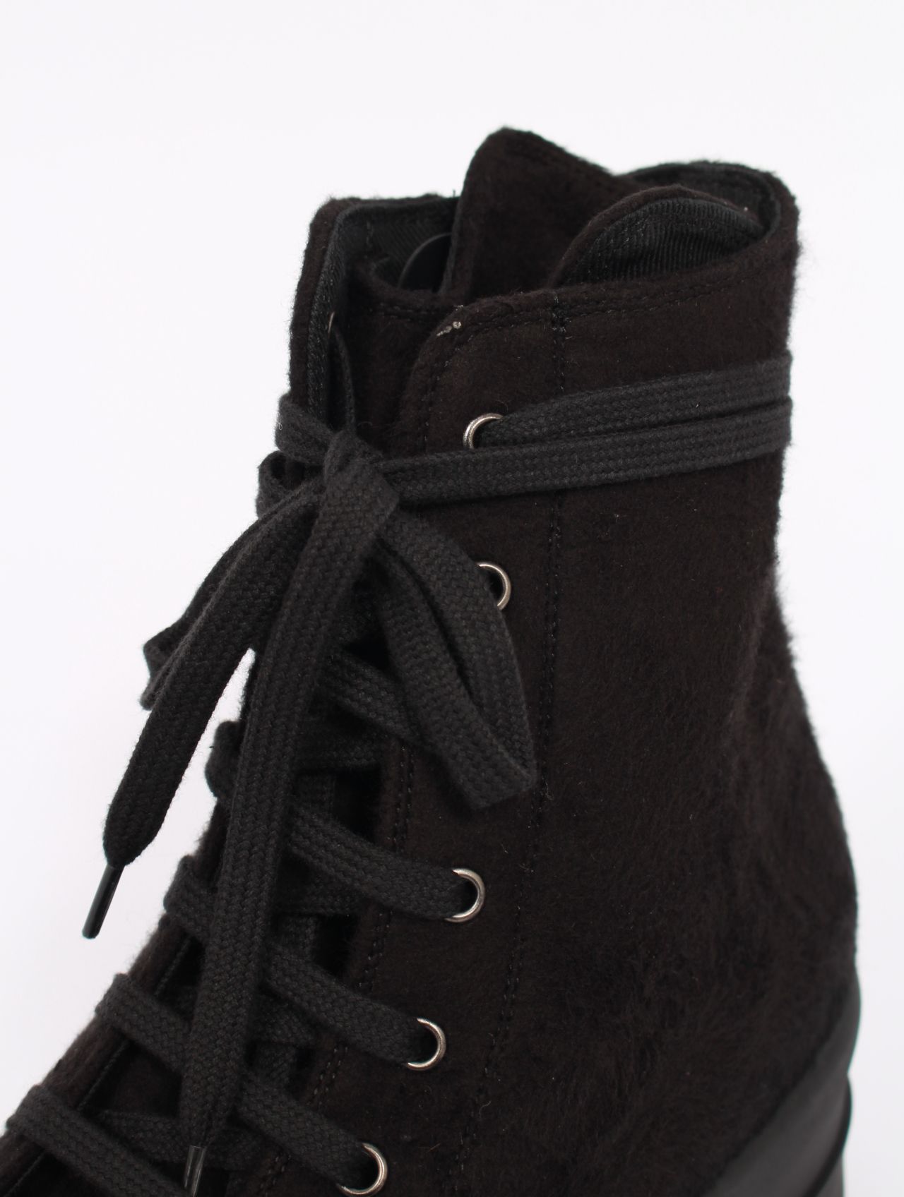 【25AW】ダブルバンパー ハイカット スニーカー / DOUBLE BUMPER SNEAKS / ブラック × ブラック