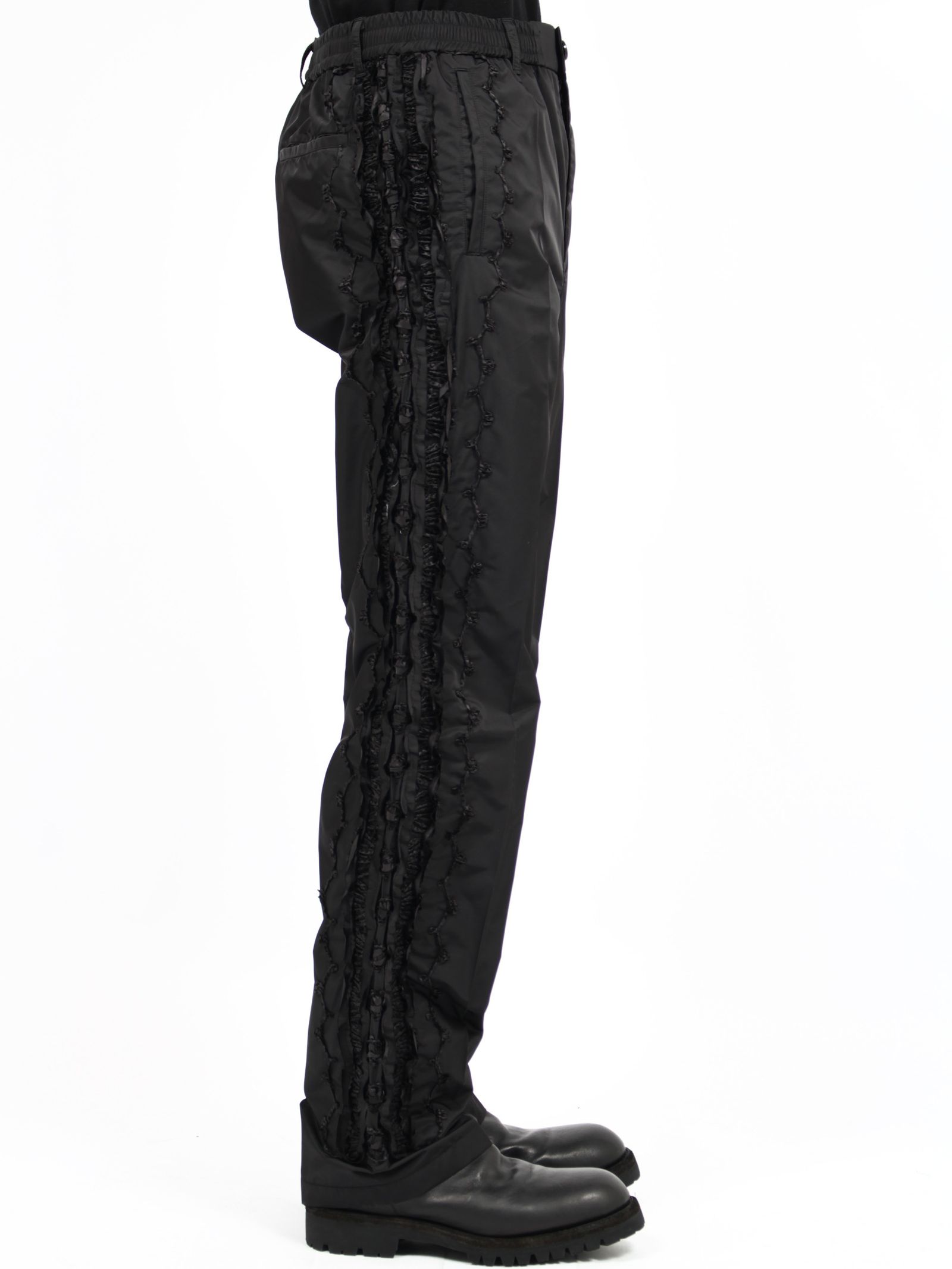 【25SS】シャーリング トラウザーズ / SHIRRING TROUSERS / ブラック