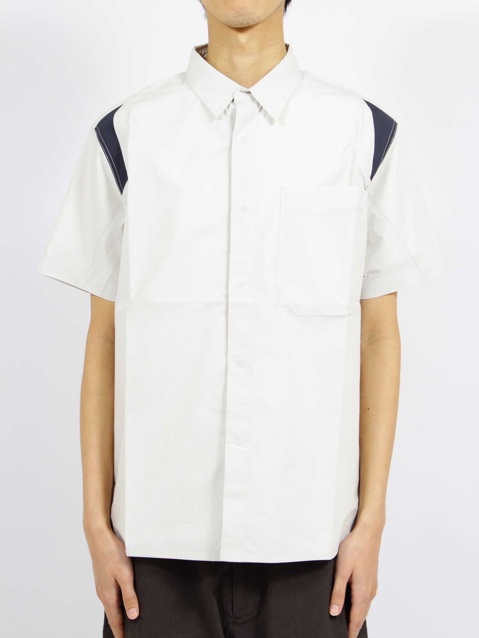 【26SS】ブロック シャツ / BLOCK SHIRT / ライト グレー