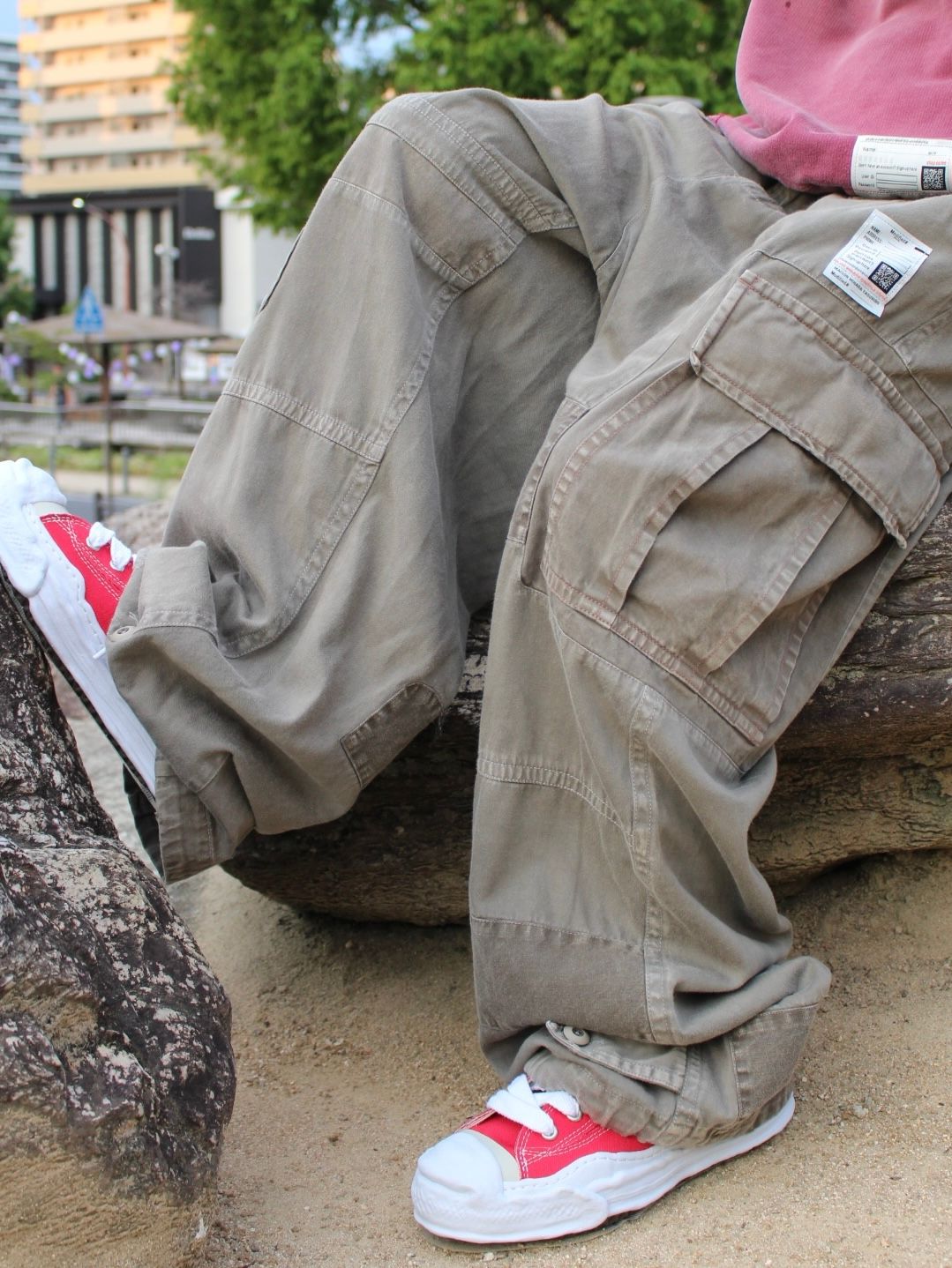 "ハンク" キャンバス ローカット スニーカー / HANK LOW CANVAS SNEAKER / レッド