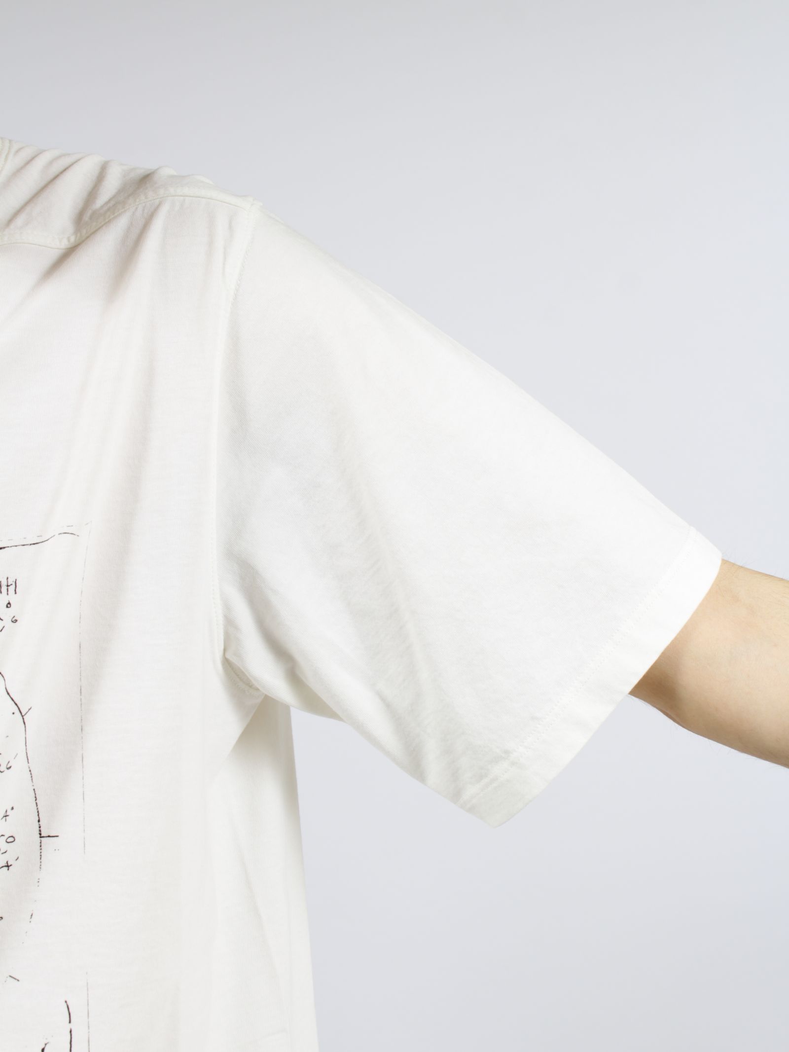 【26SS】ブラッド 半袖 プリント Tシャツ / BRAD T / ミルク×ブラック